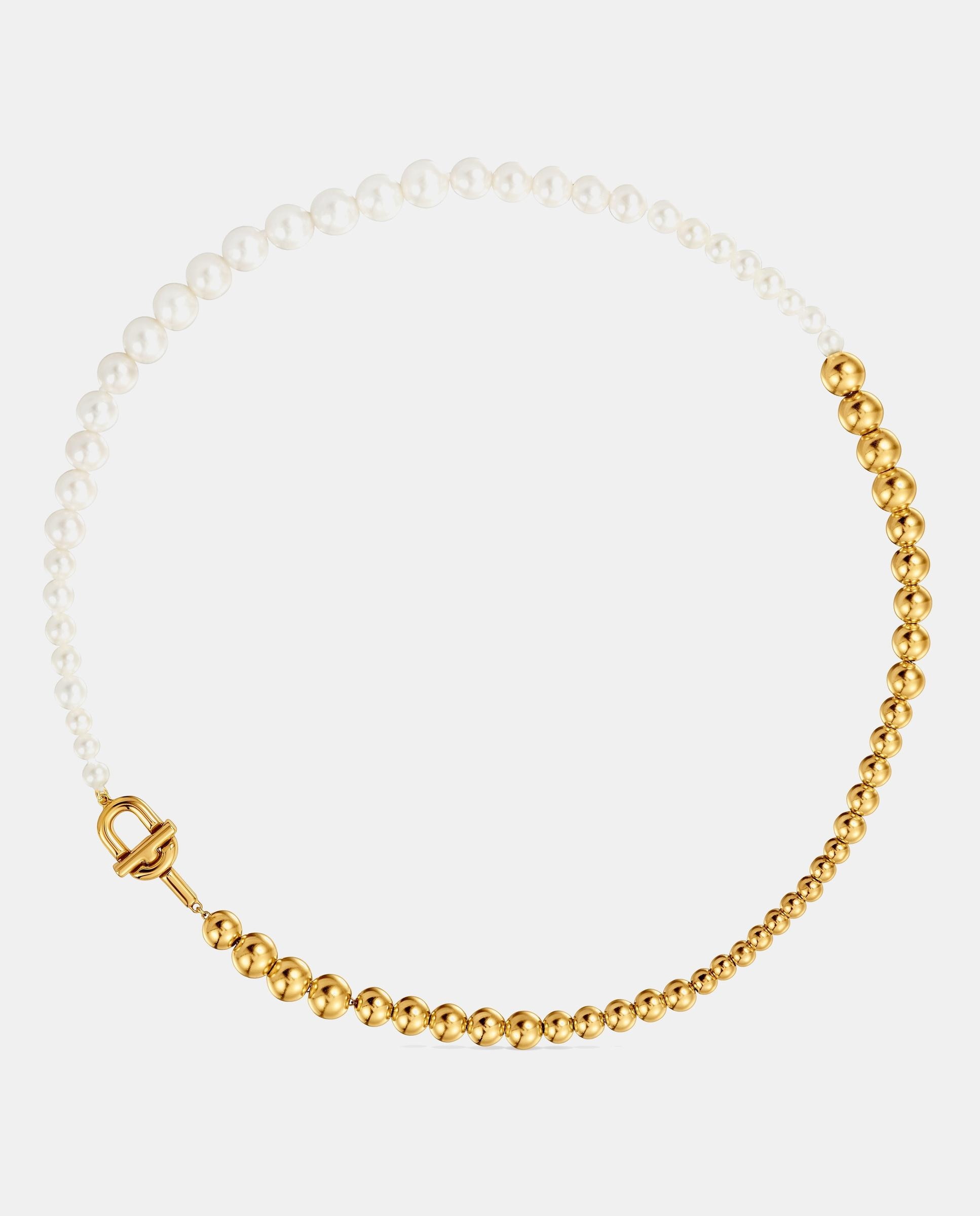 Collar manifesto bañado en oro 18 kt sobre plata y perlas cultivadas - Tous - Blanco Blanco-1