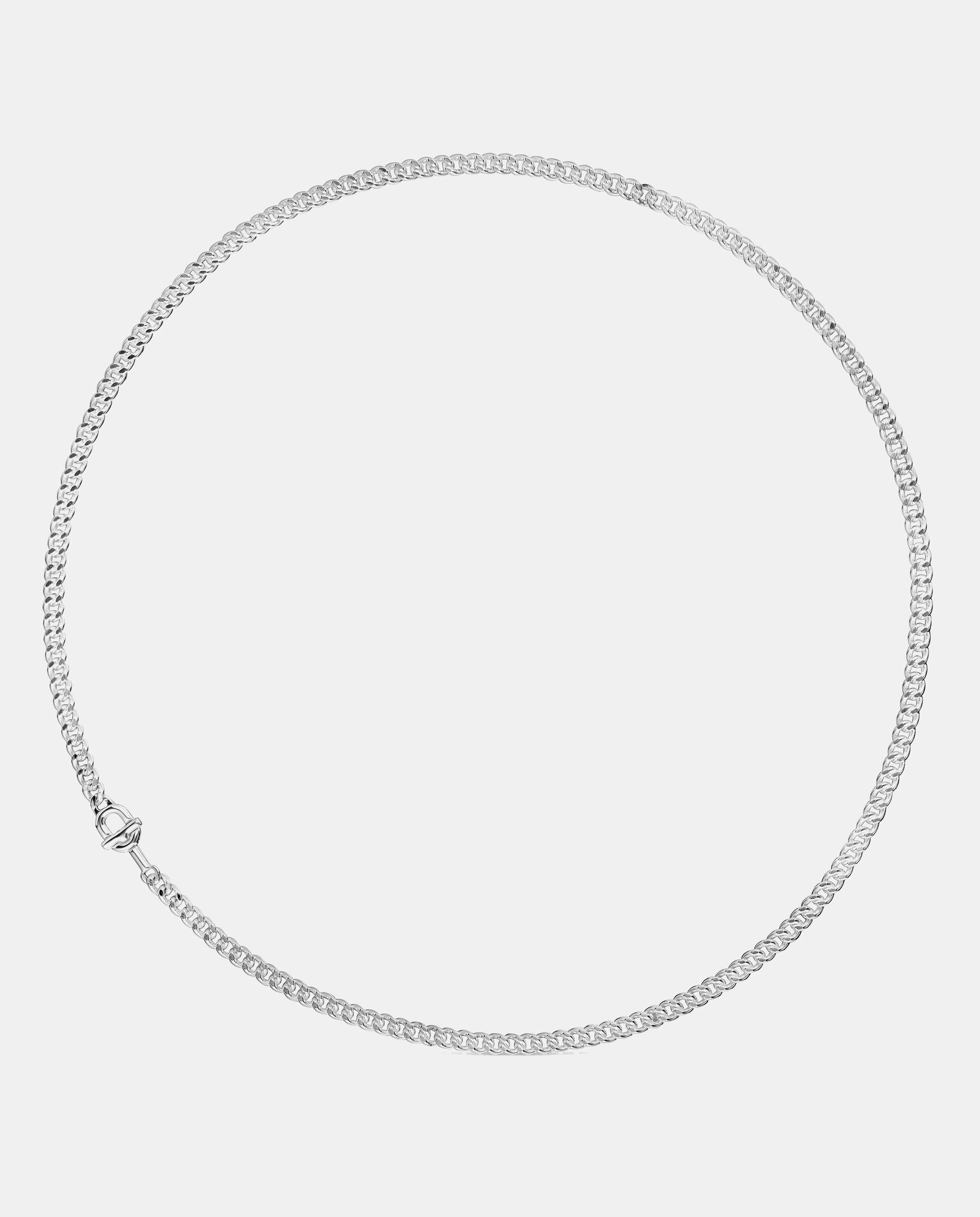 Collar manifesto barbada de plata - Plateado Plateado-1