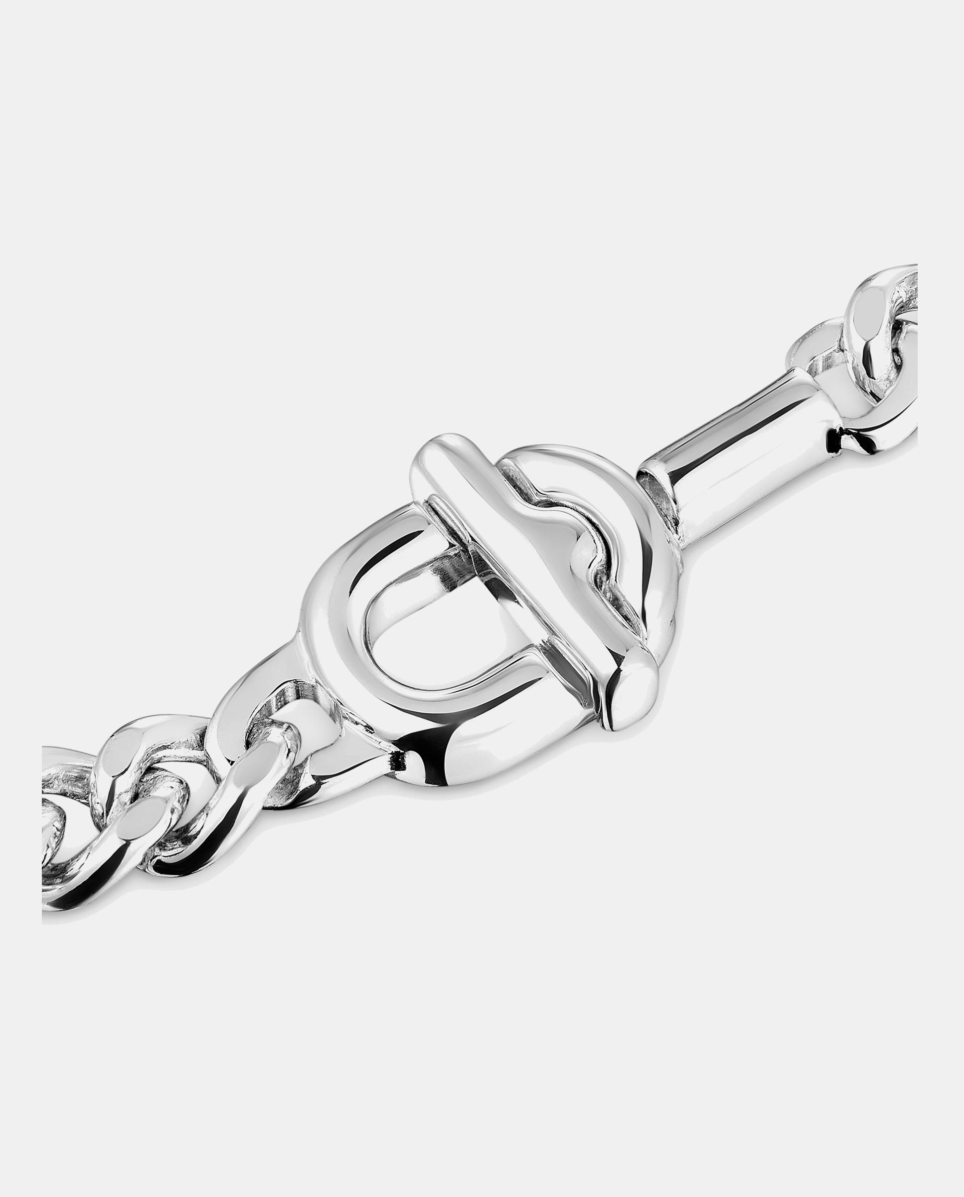 Collar manifesto barbada de plata - Plateado Plateado-3
