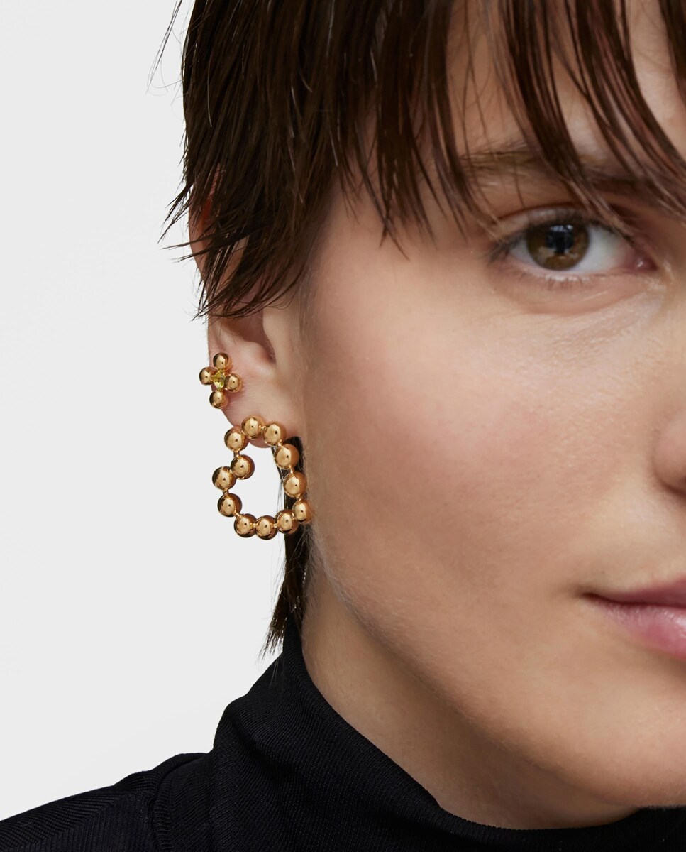 Pendientes Sugar Party corazón bañados en oro 18 kt sobre plata - Main Image