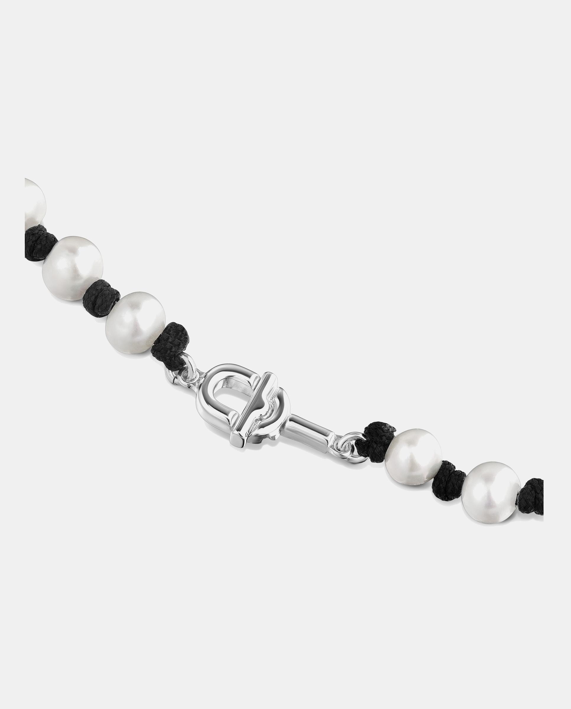 Collar manifesto de nylon con perlas - Tous - Blanco Blanco-2