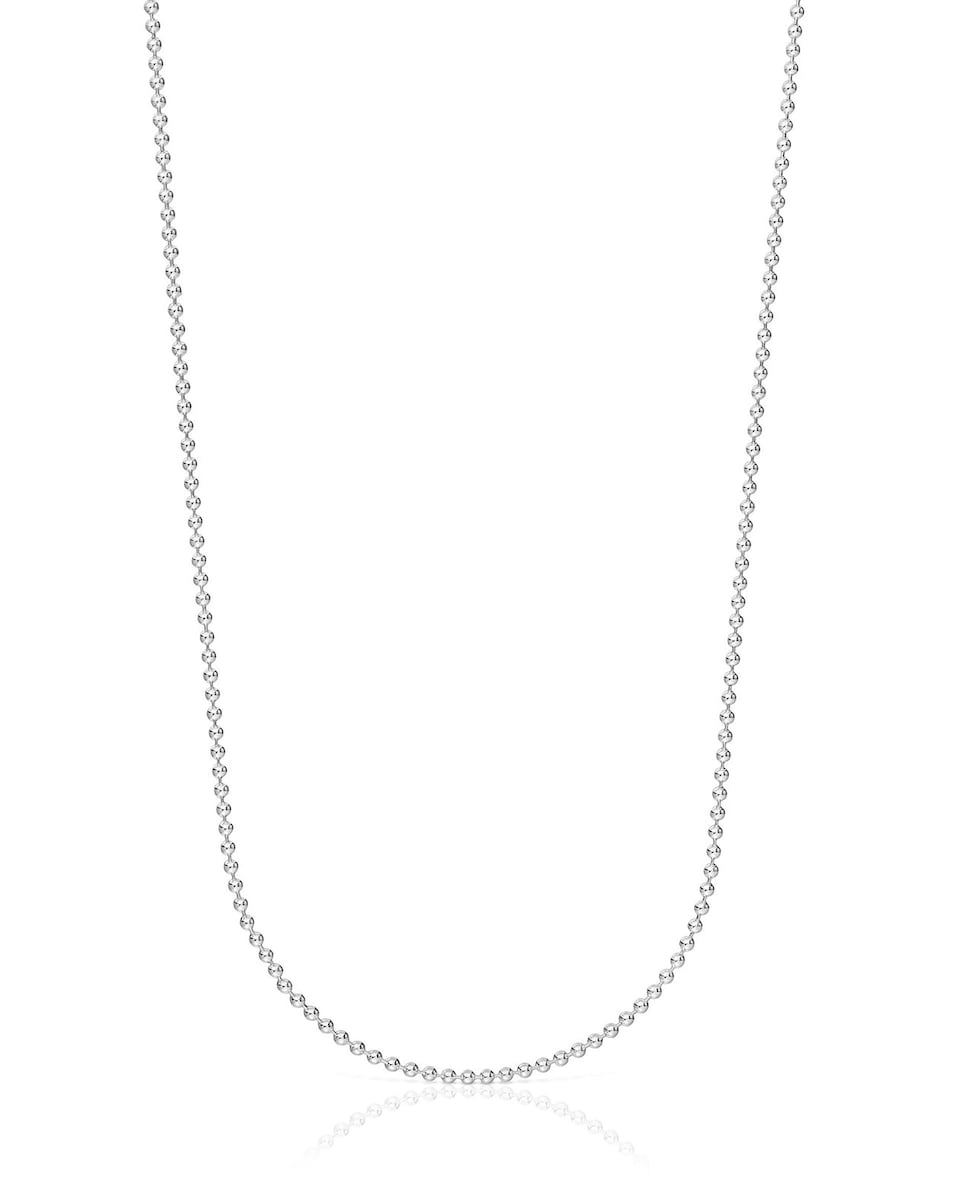 Gargantilla De Plata Con Bolas, 50 Cm Chain