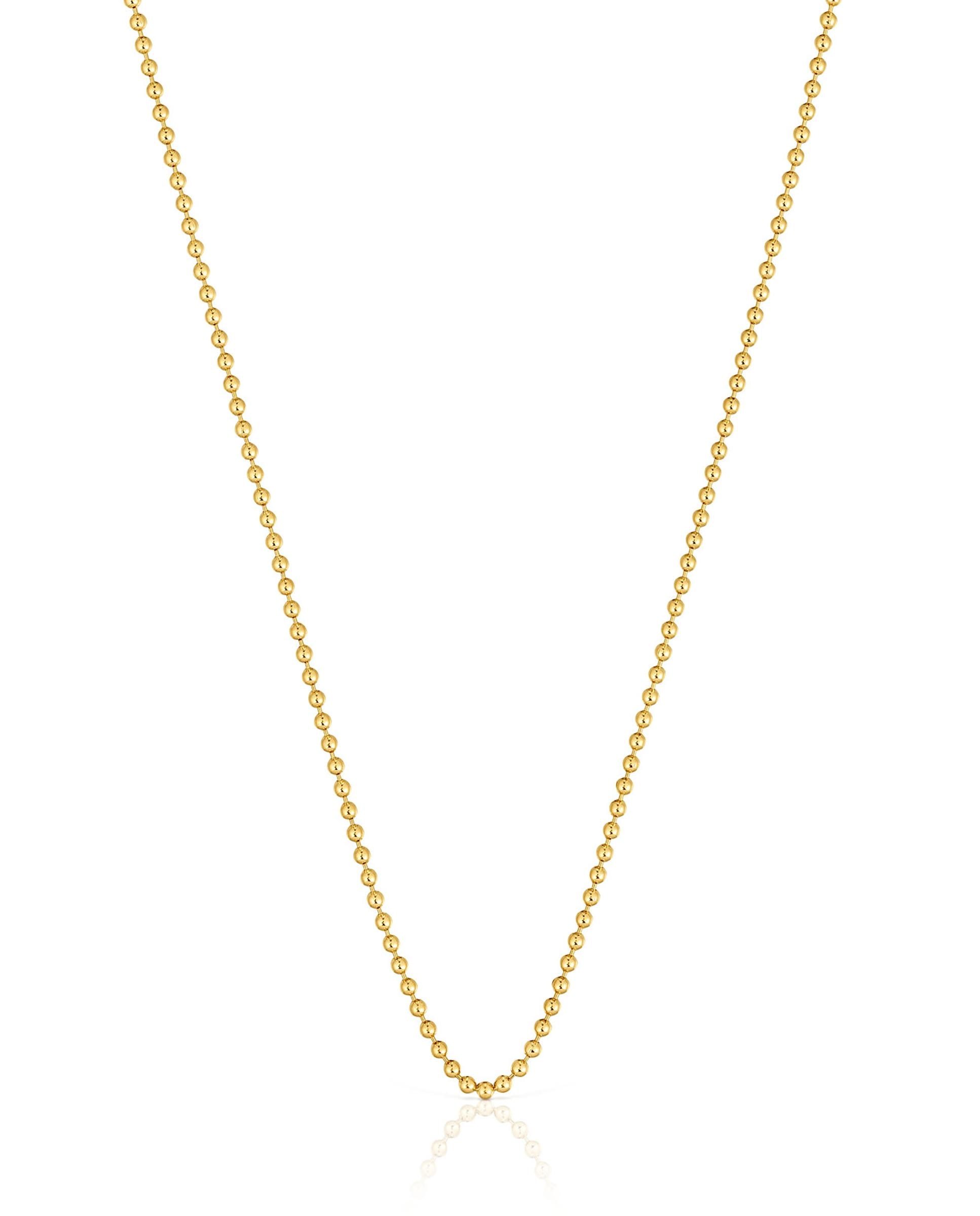 Gargantilha Basics Banhada em Ouro de 18 Kt sobre Prata com Bolas Ouro-1