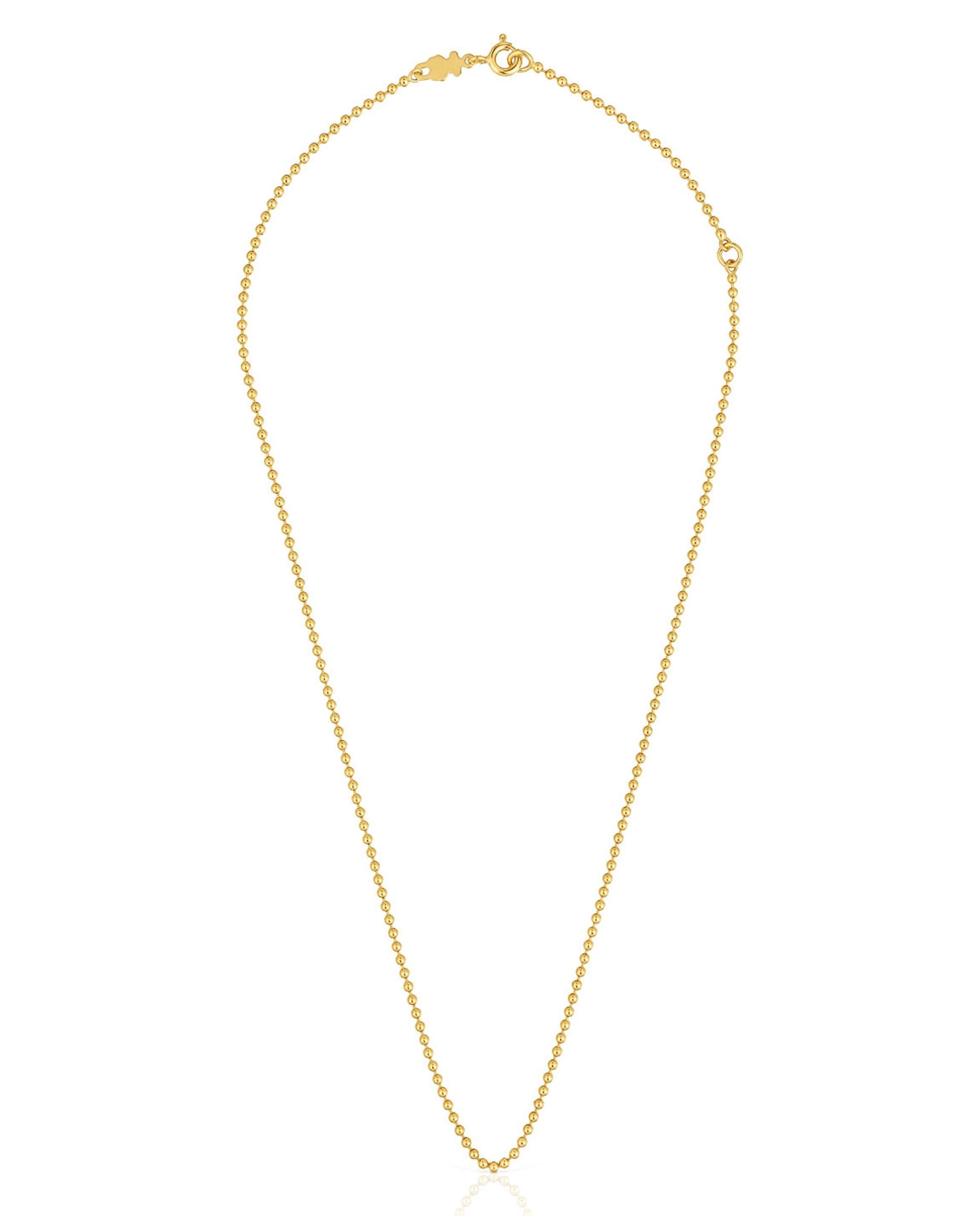 Gargantilha Basics Banhada em Ouro de 18 Kt sobre Prata com Bolas Ouro-2