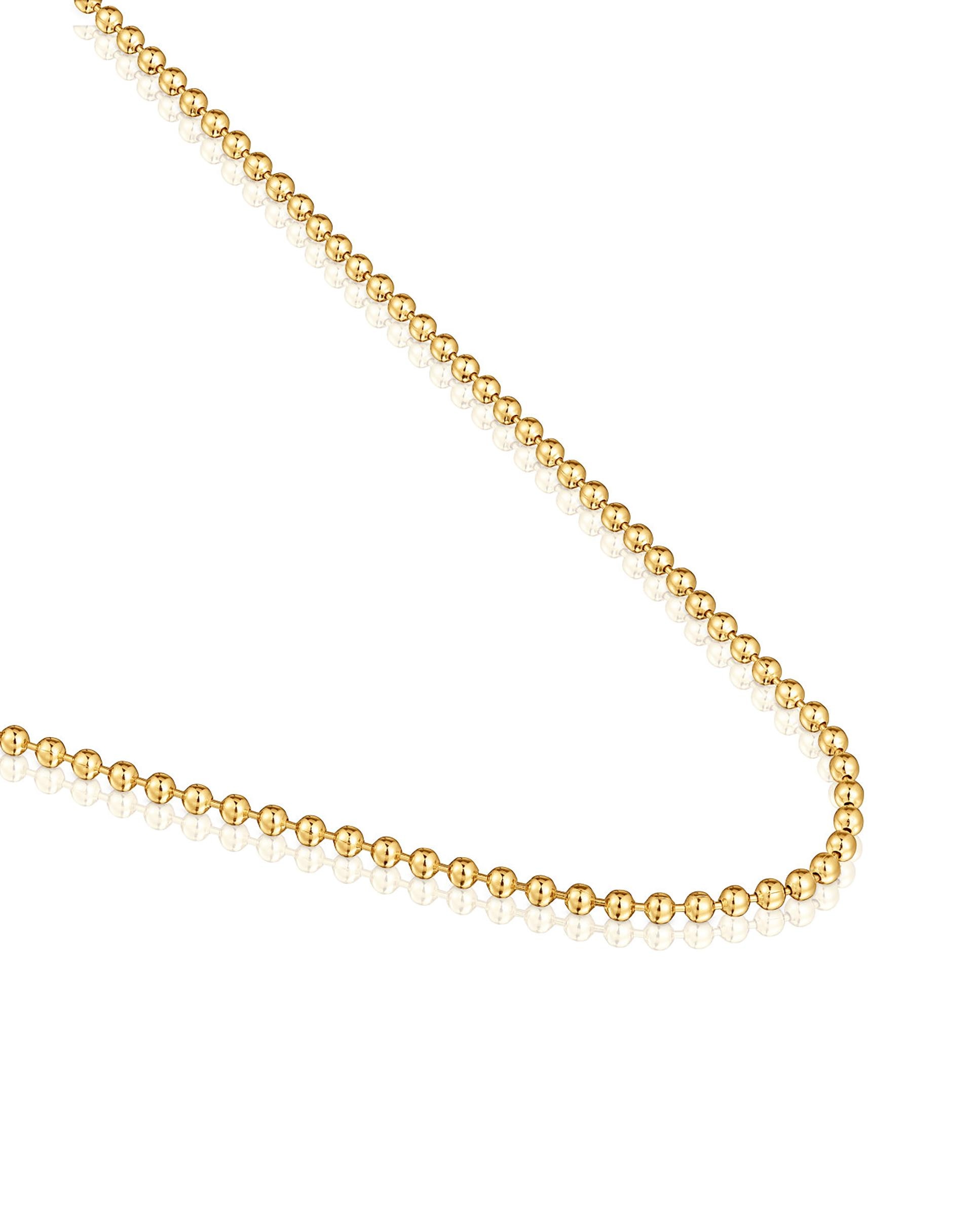 Gargantilha Basics Banhada em Ouro de 18 Kt sobre Prata com Bolas Ouro-3