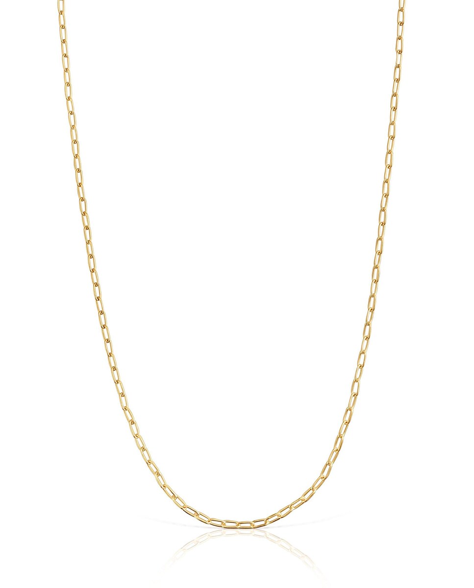 Gargantilla Basics bañada en oro de 18 kt sobre plata con anillas ovaladas Oro-2