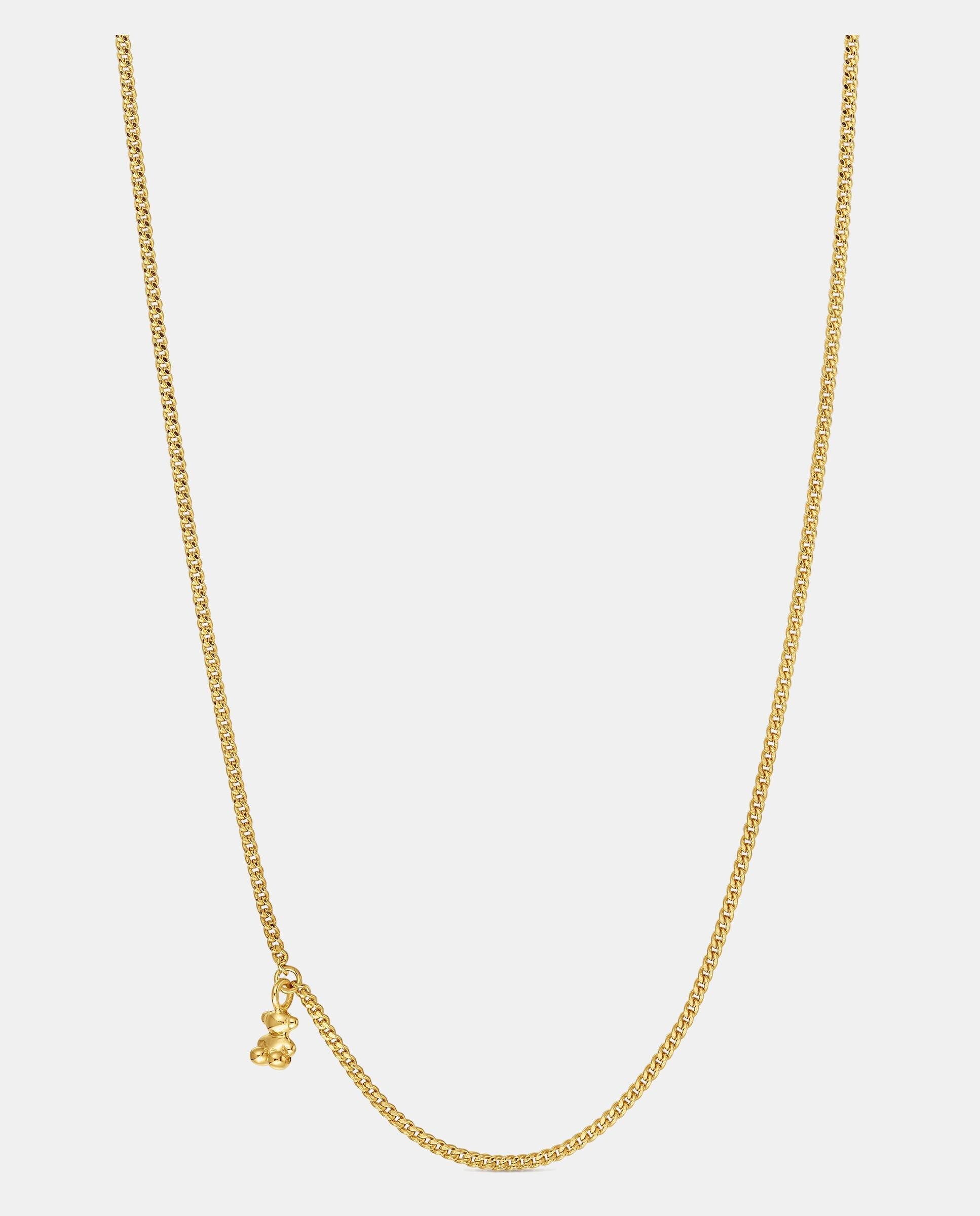 Imagen 3 de Collar bold bear corto barbado bañado en oro 18 kt sobre plata - Tous - Dorado Dorado