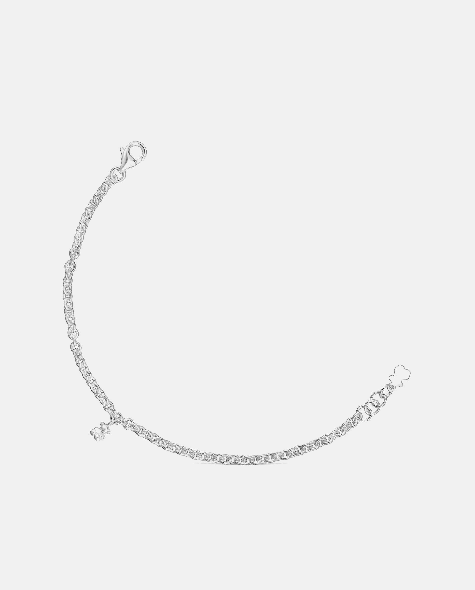 Imagen 1 de Pulsera de cadena bold bear de plata Plateado