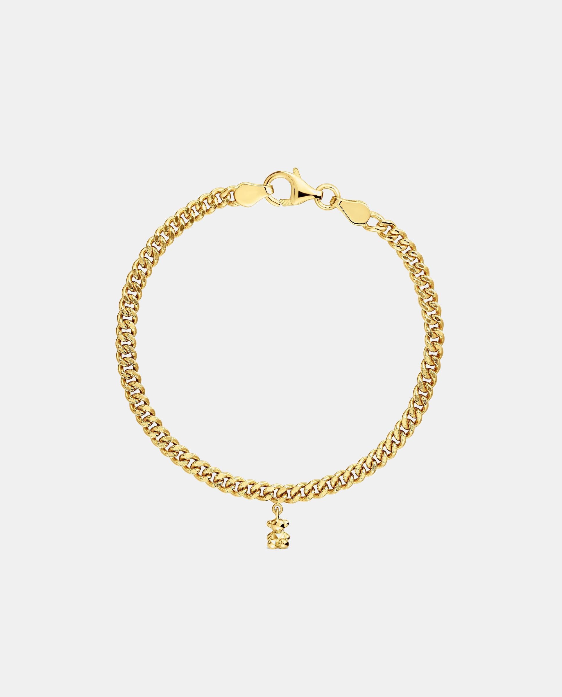 Imagen 2 de Pulsera de cadena bold bear barbada bañada en oro 18 kt sobre plata - Tous - Dorado Dorado