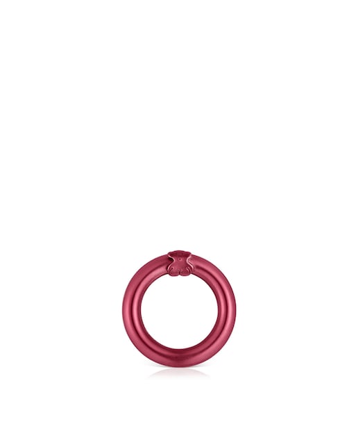 Imagen 0 de Anilla Hold pequeña de plata en rojo