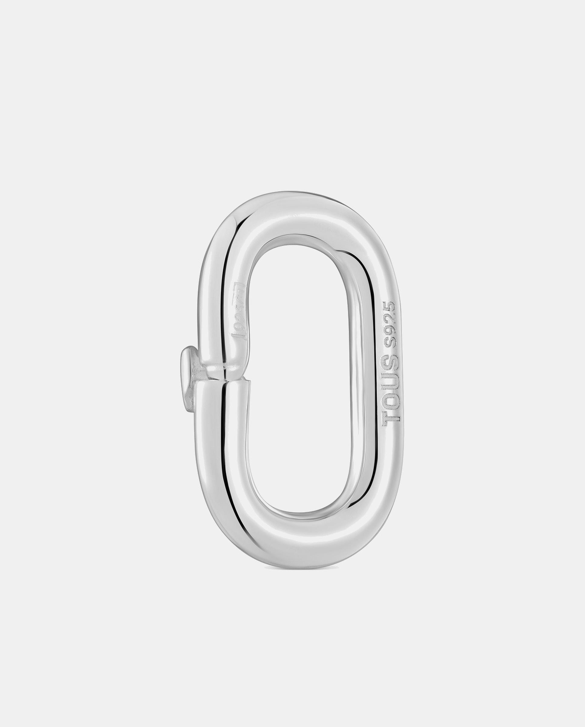 Colgante de anilla hold oval pequeña de plata - Tous - Plateado Plateado-3