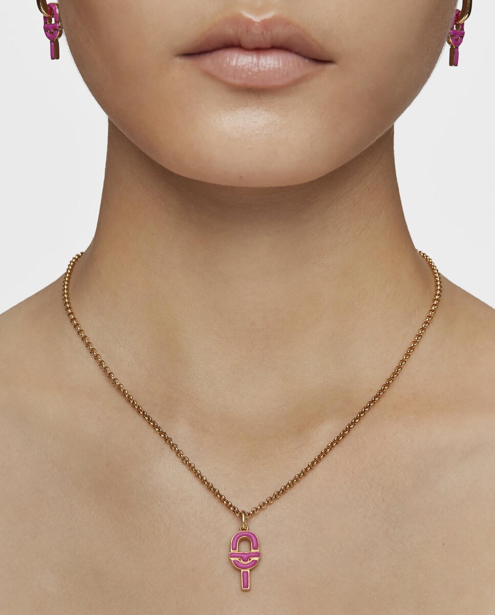 Colgante Manifesto mediano con baño de oro 18 kt sobre plata y