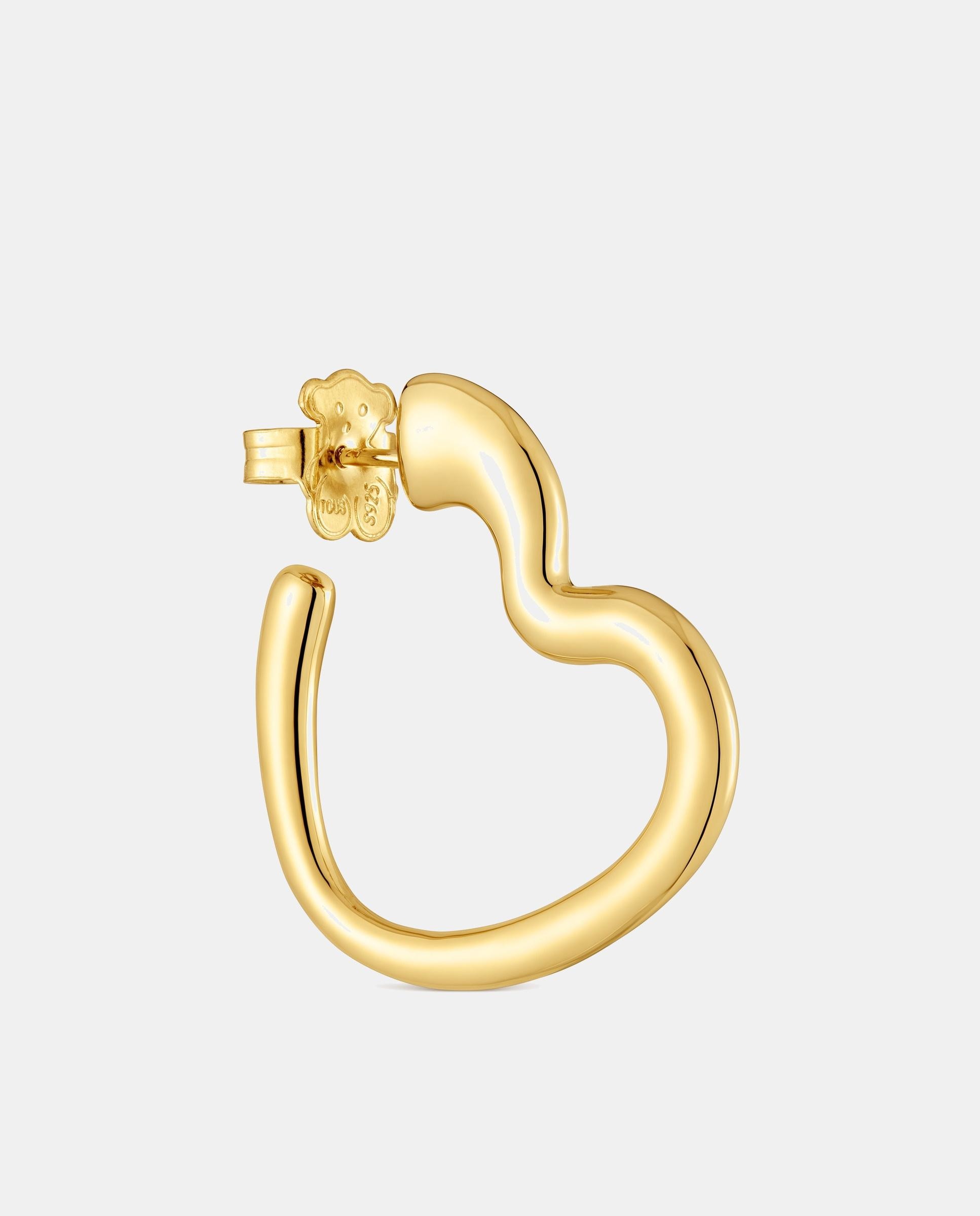 Piercing suelto my other half aro de corazón bañado en oro 18 kt sobre plata - Tous - Dorado Dorado-1