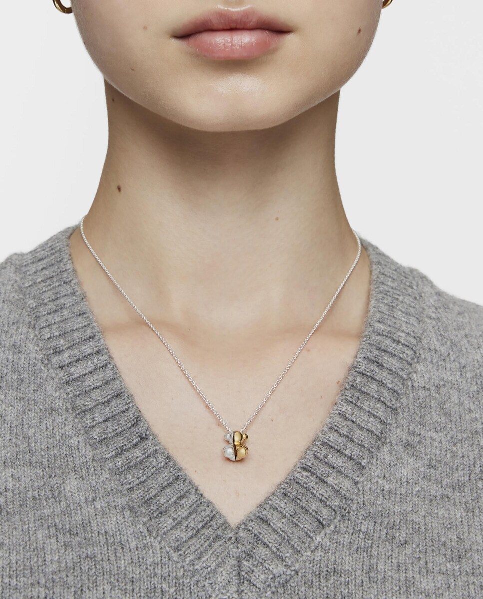 Collar My Other Half corto con doble oso pequeño bicolor Multicolor-5