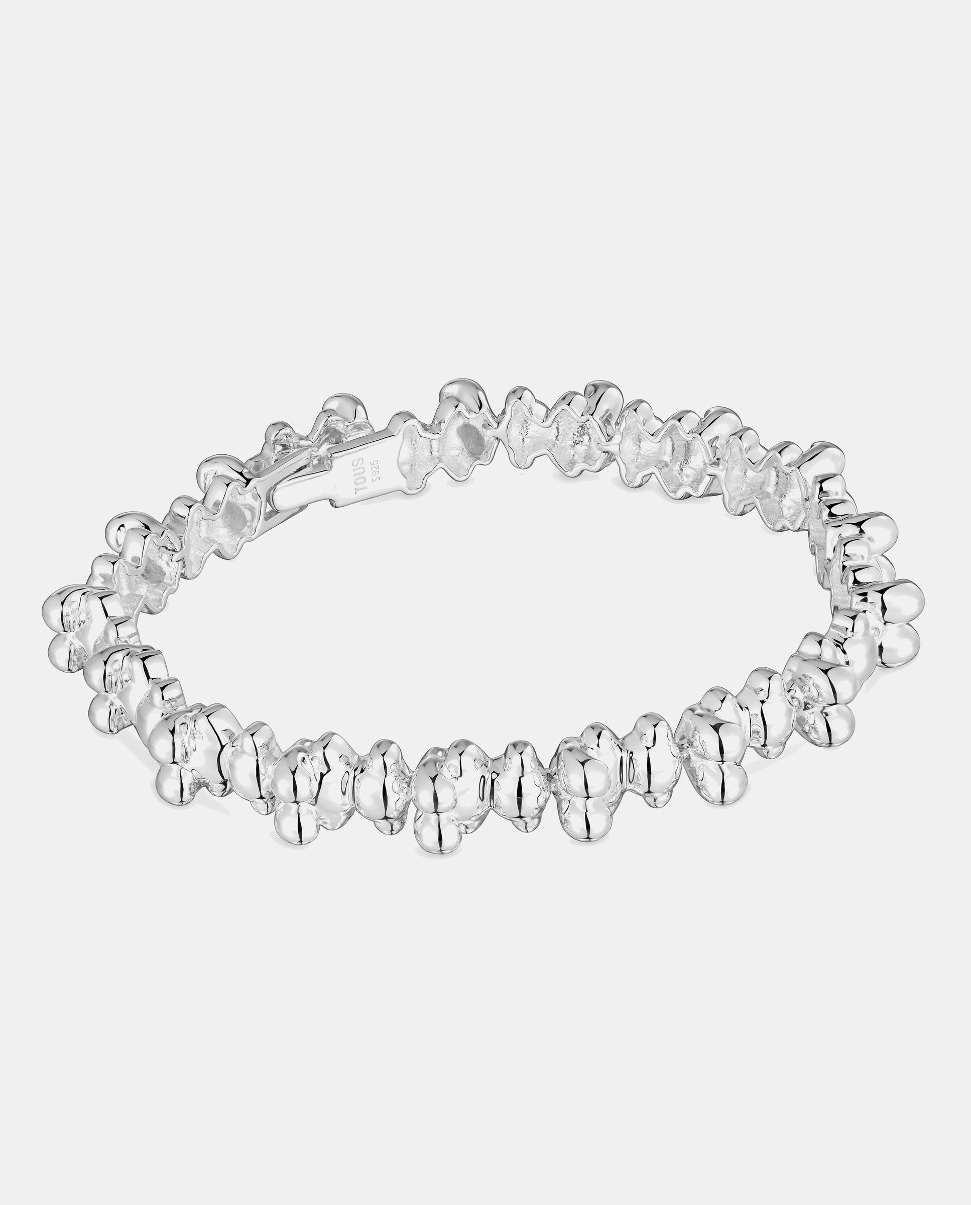 Imagen 1 de Pulsera de cadena bold bear de plata con osos grandes Plateado