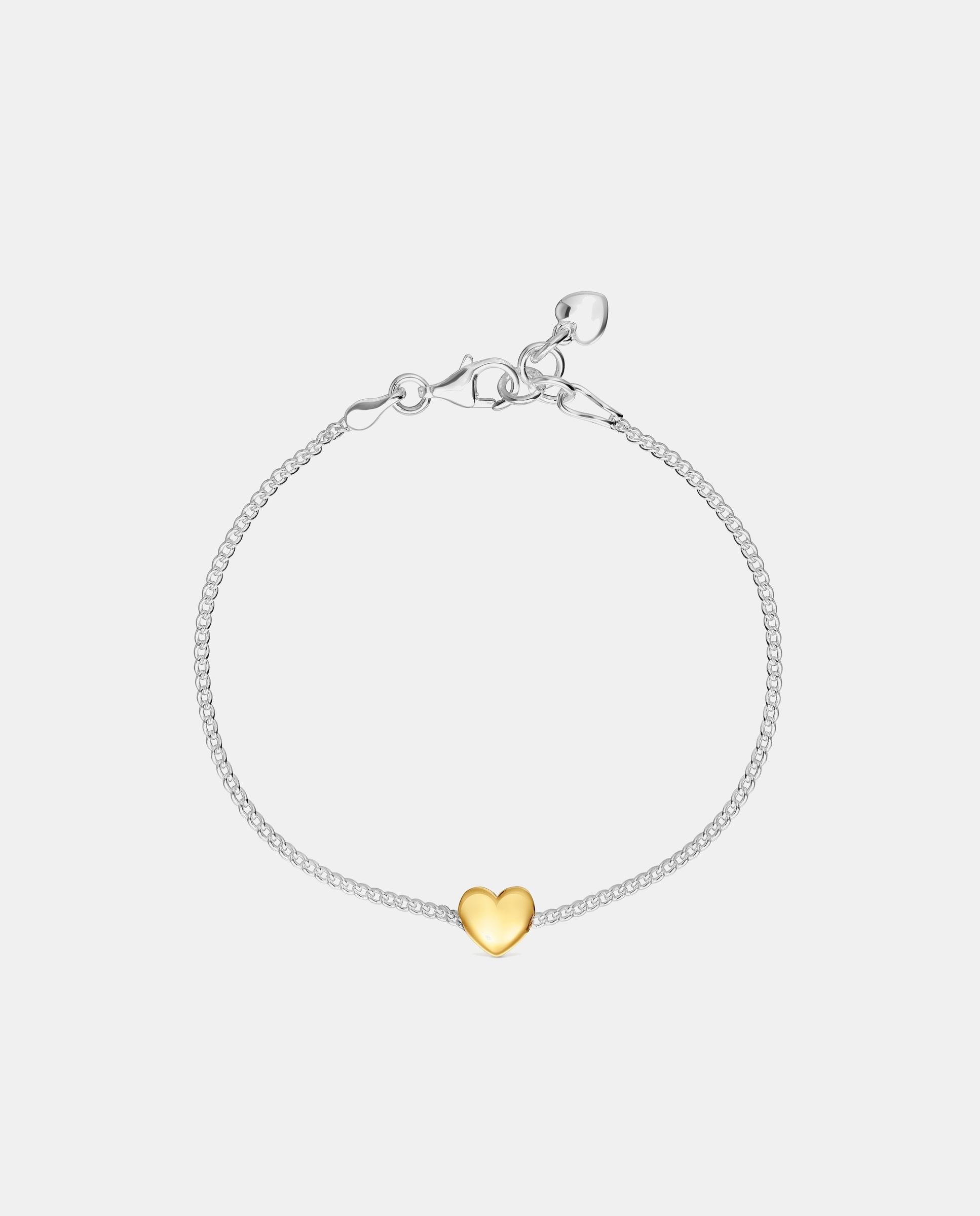 Pulsera de cadena my other half con corazón - Bicolor Bicolor-2