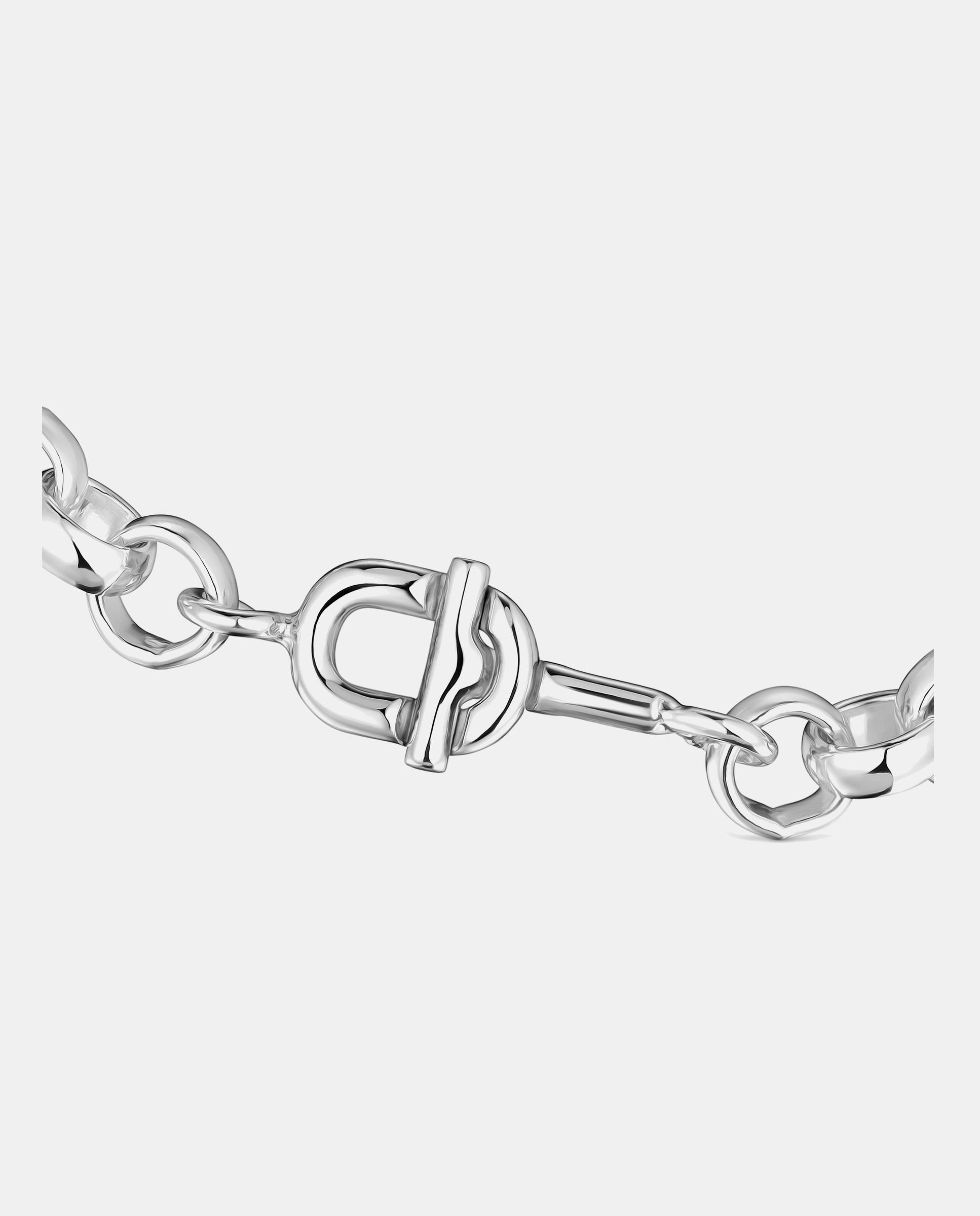 Pulsera cadena de plata 17,5 cm tous manifesto - Plateado Plateado-2