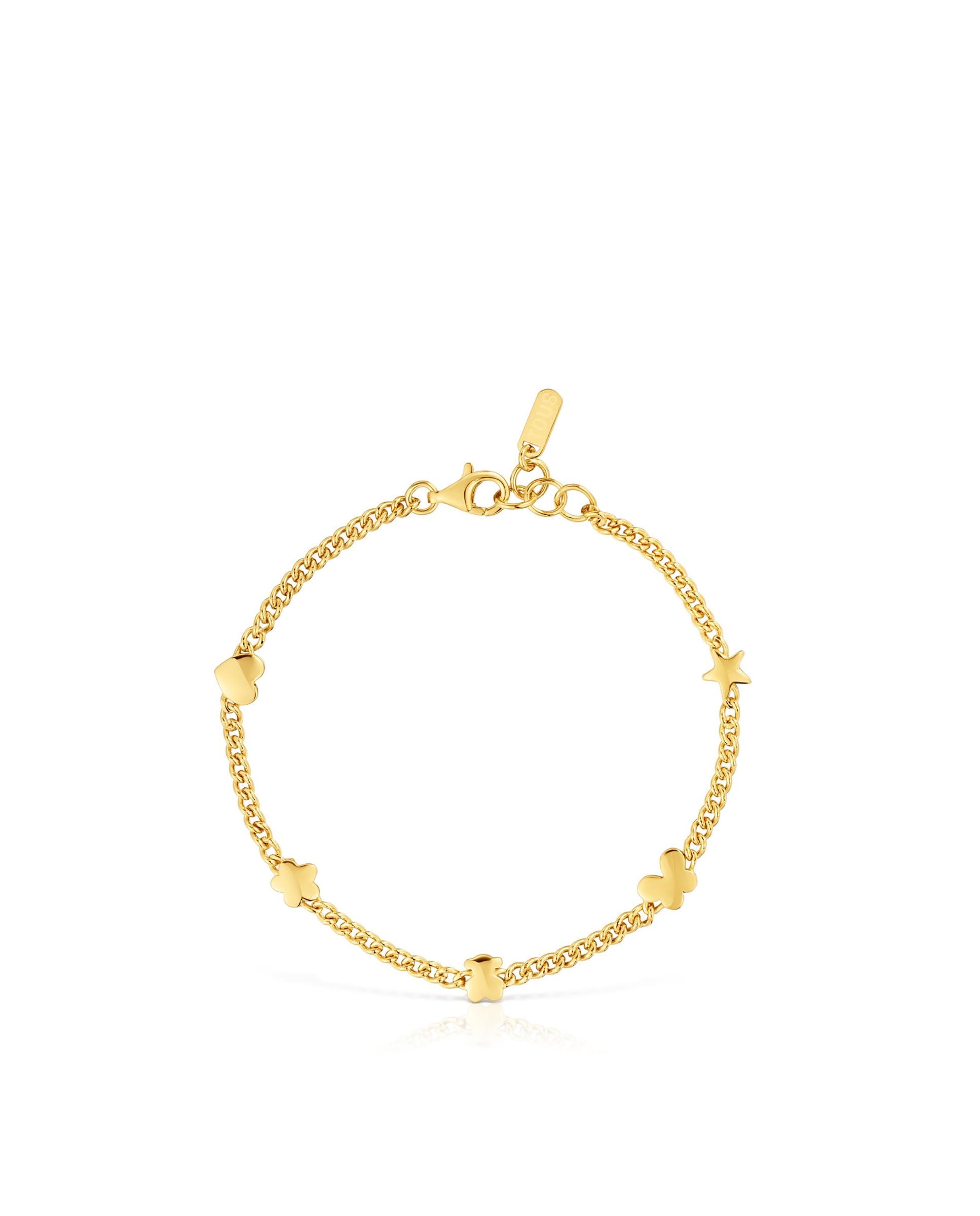 Pulsera Bold Motif cadena ba ada en oro 18 kt sobre plata Tous