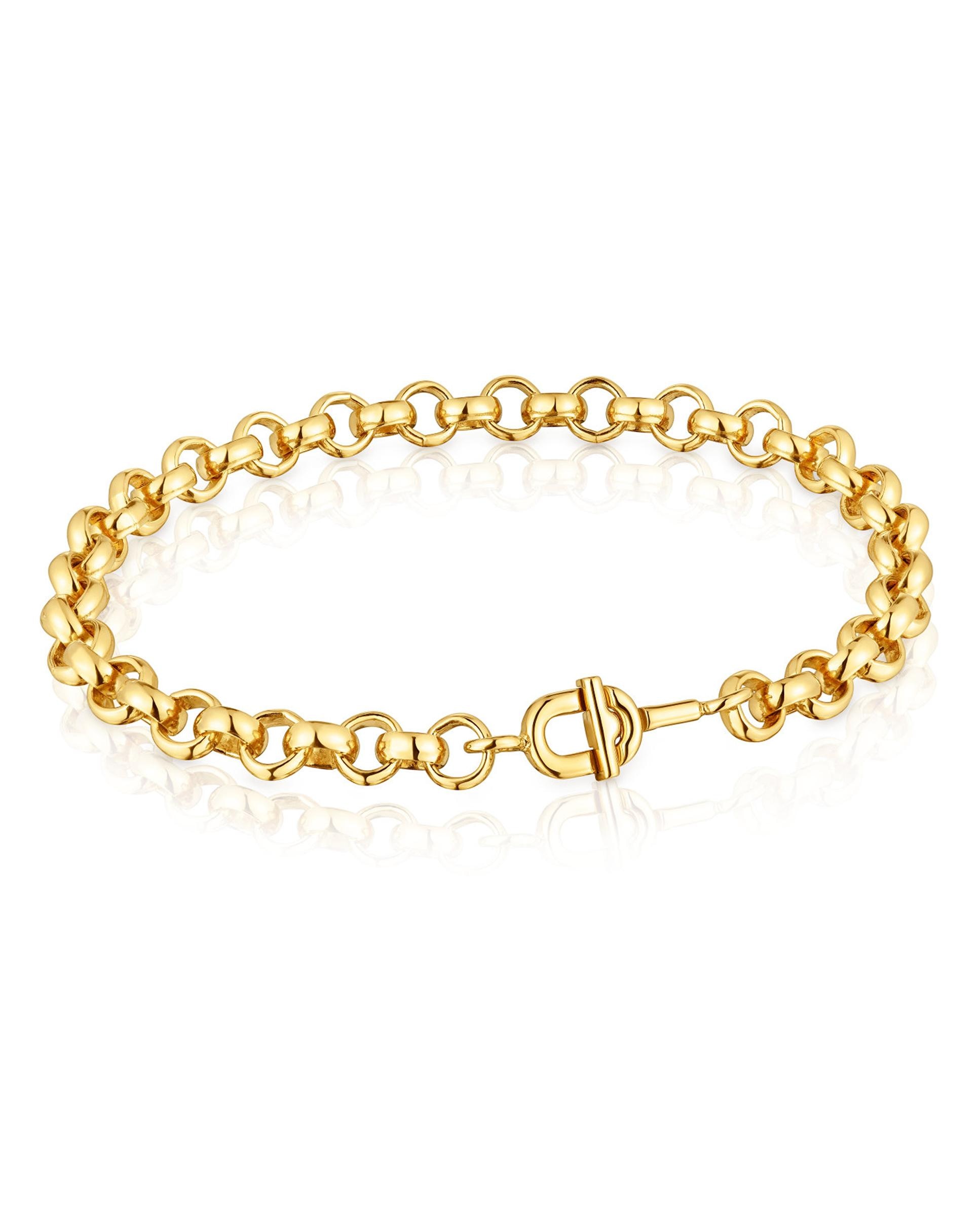 Pulsera de cadena manifesto de bañado en oro 18 kt sobre plata - Tous - Dorado Dorado-1