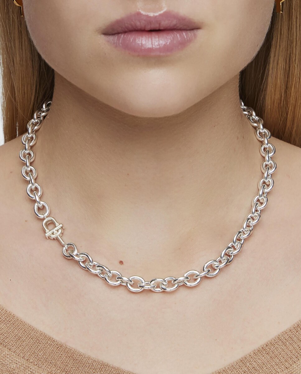 Tous Manifesto Collares De Plata Mujer Tous Collar Manifesto Corto