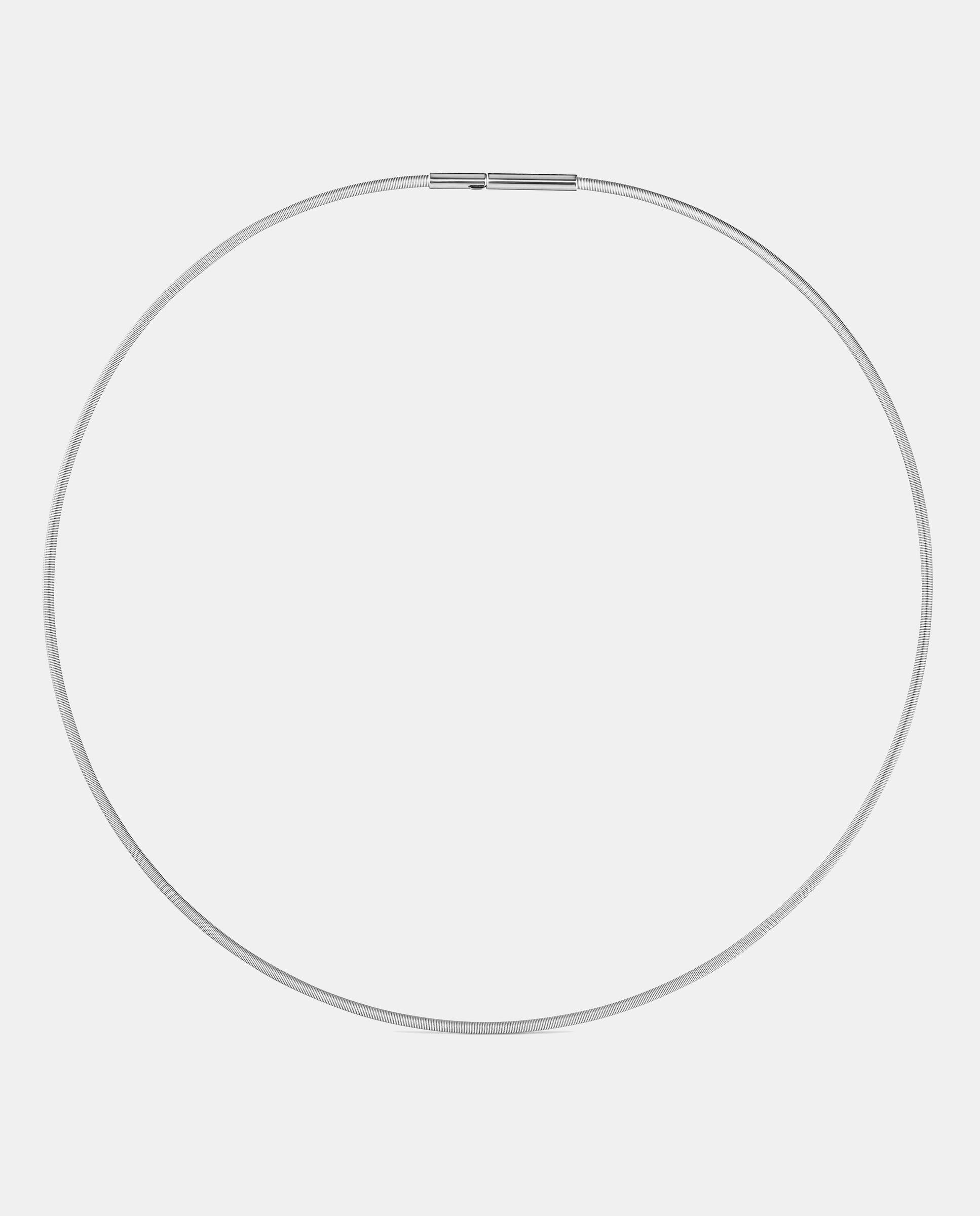 Imagen 0 de Collar mesh tube de acero Plateado