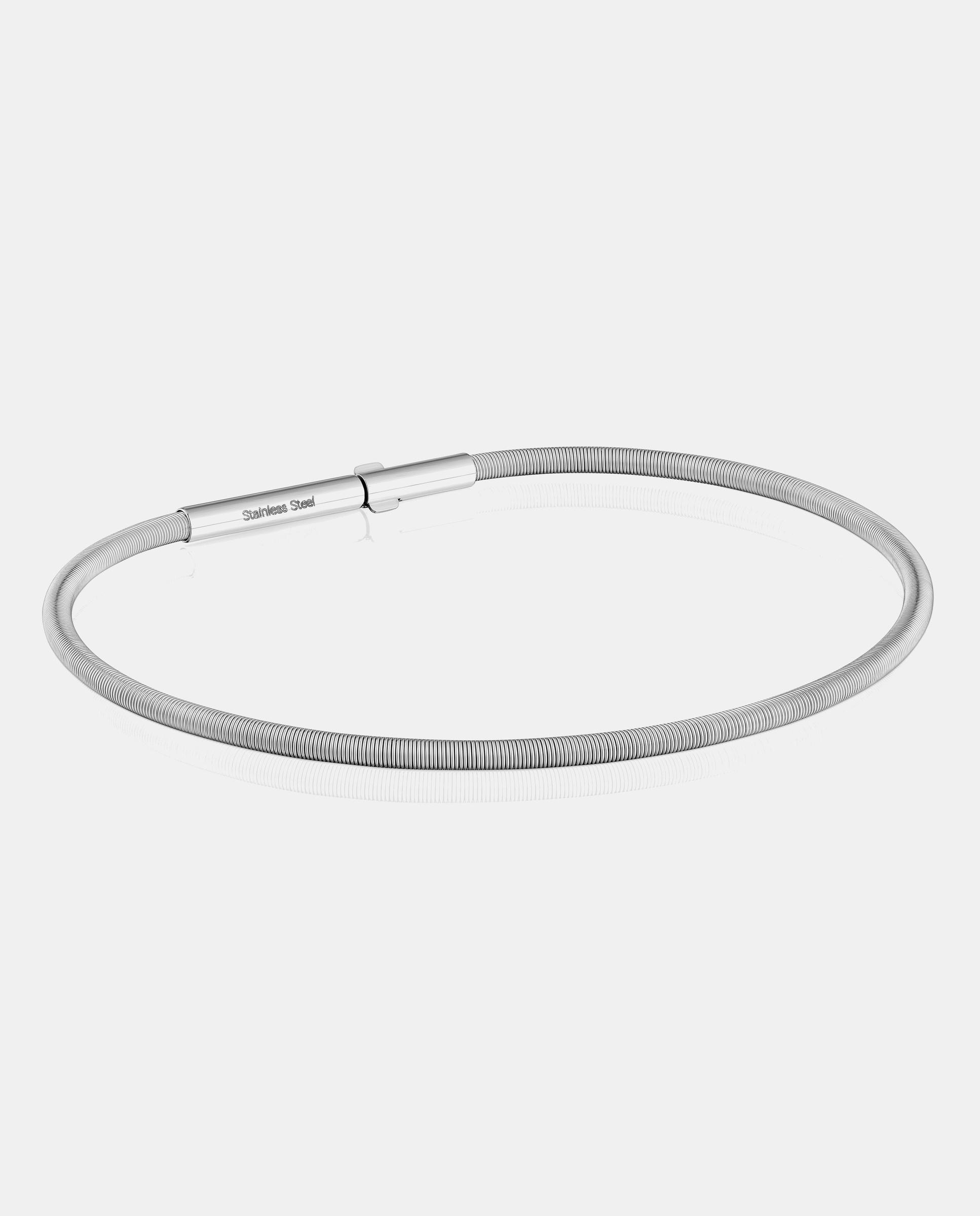 Pulsera rígida mesh tube de acero en - Tous - Plateado Plateado-1