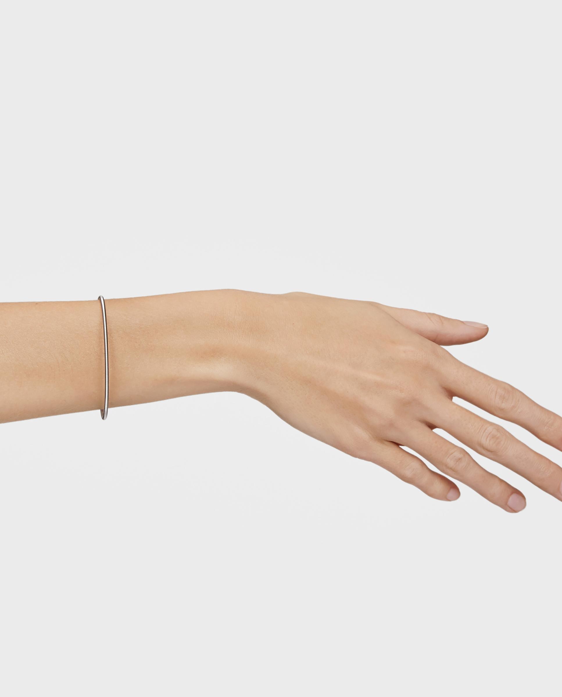 Pulsera rígida mesh tube de acero en - Tous - Plateado Plateado-5