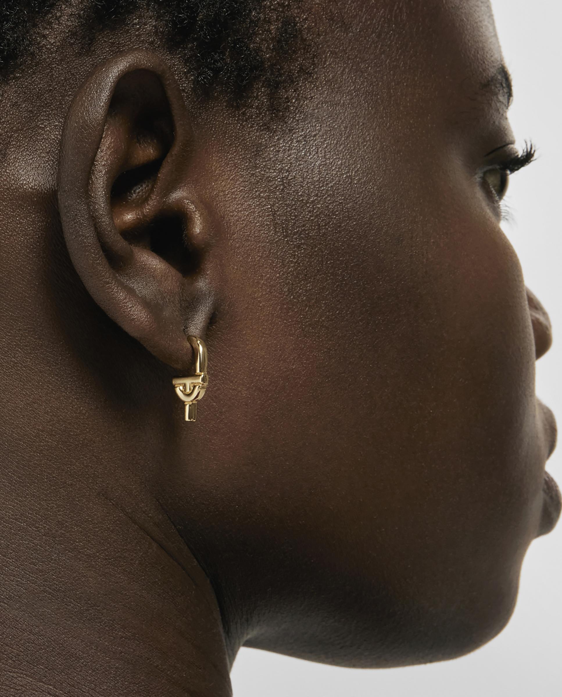 Pendientes manifesto bañados en oro 18 kt sobre plata - Tous - Dorado Dorado-3