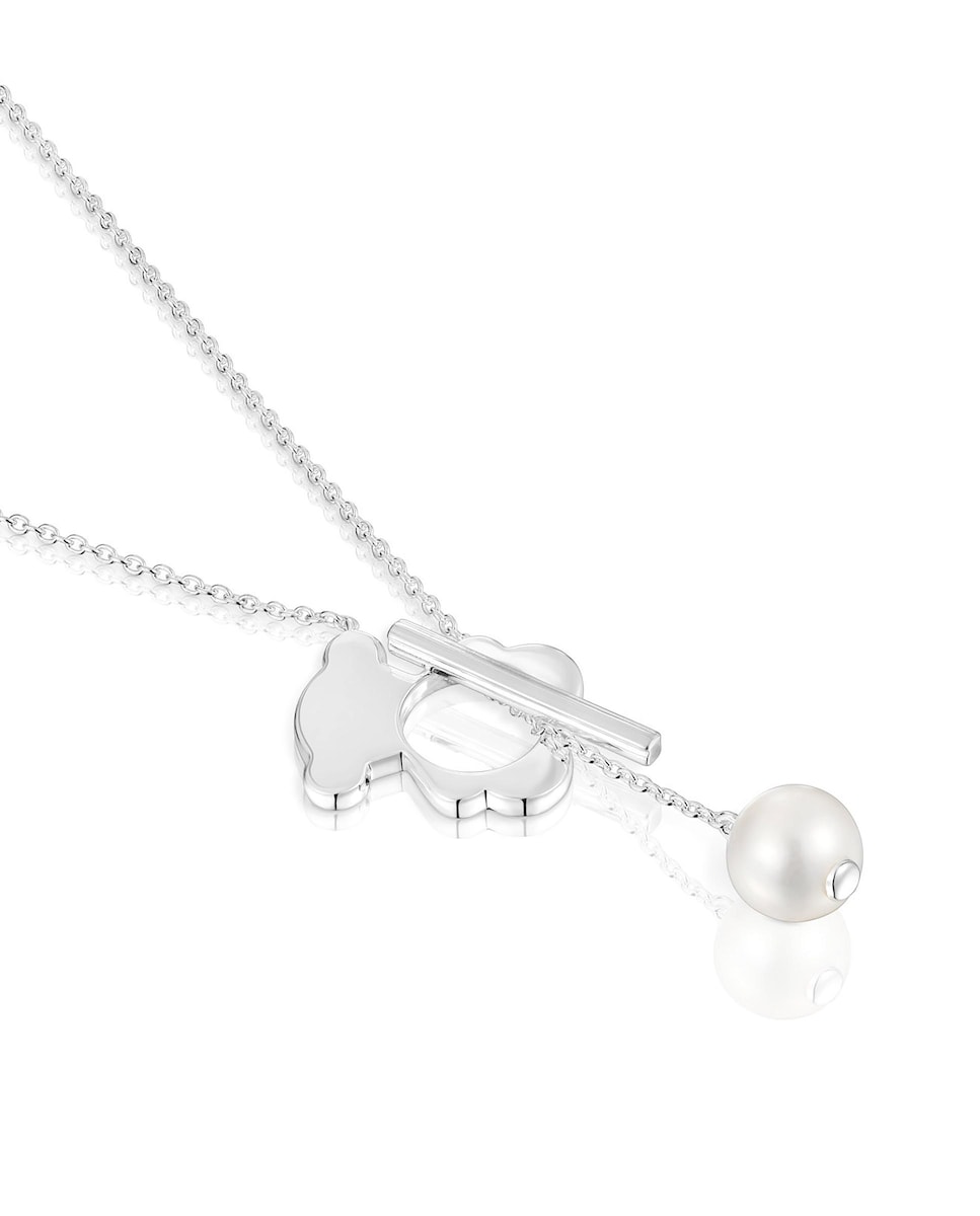 Perla Colgante De Tous Plata Collar Corto I-Bear De Oso De Plata Y