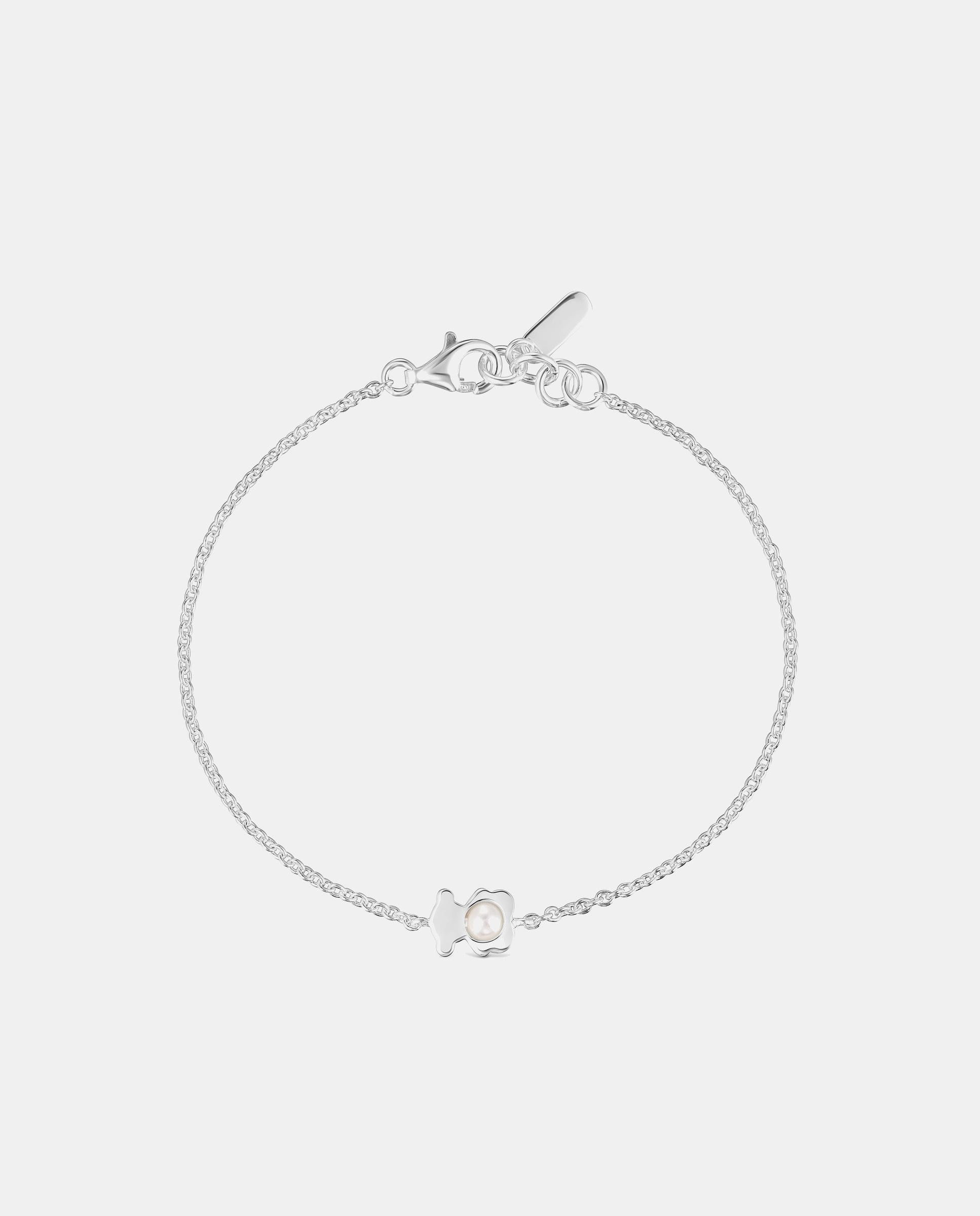 Imagen 2 de Pulsera i-bear de con oso de plata y perla - Tous - Blanco Blanco