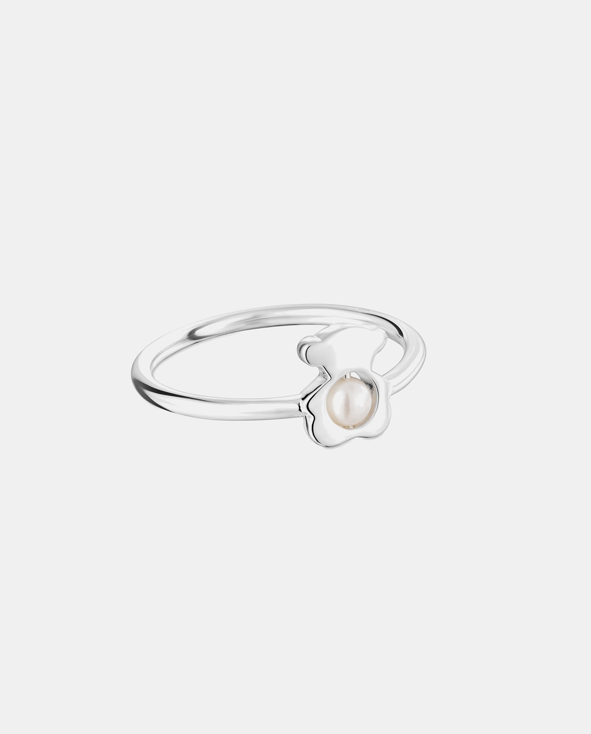 Anillo i-bear con oso de plata y perla - Tous - Blanco Blanco-2