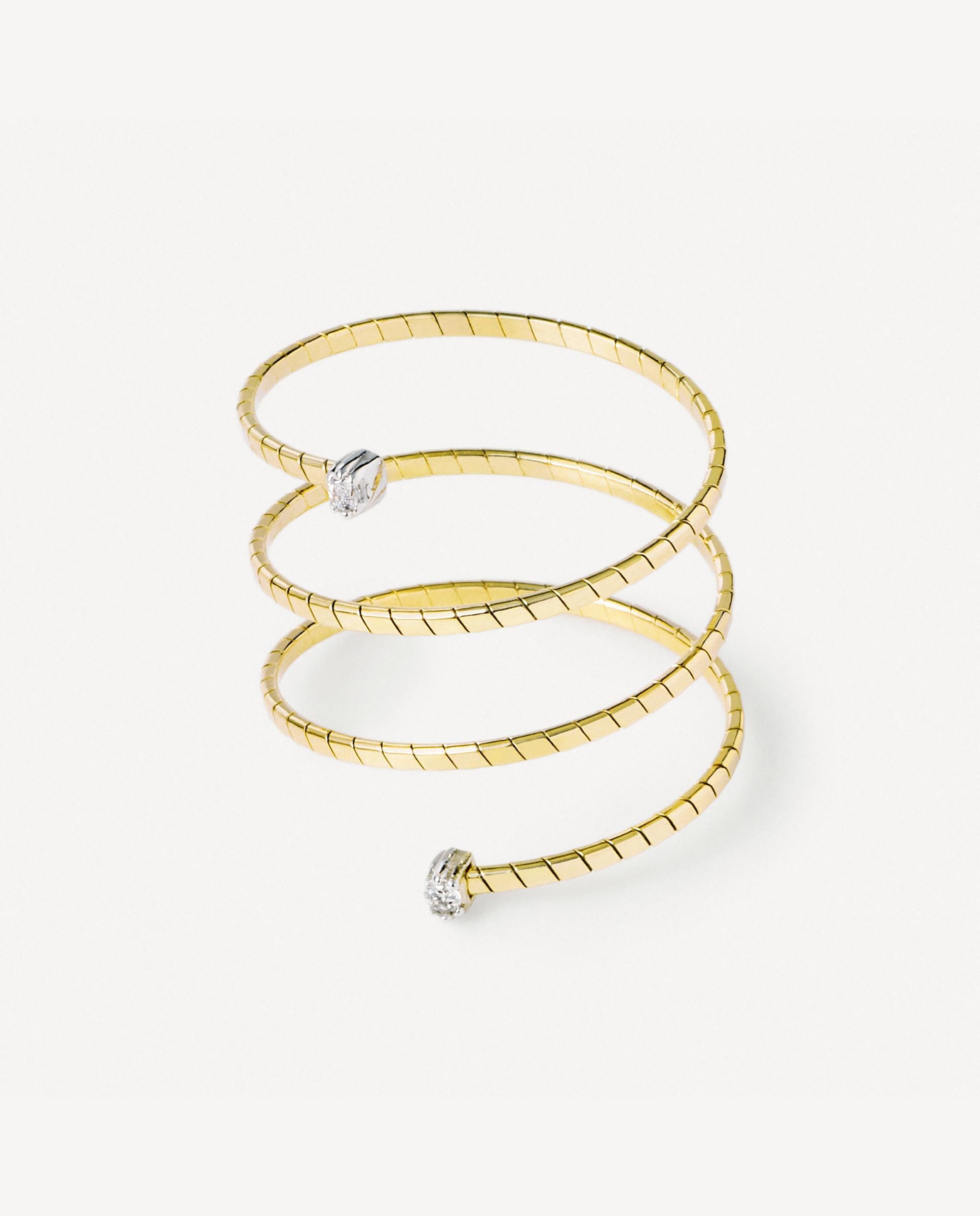 Anillo doble atelier espiral de oro con diamantes - Tous - Blanco Blanco-3