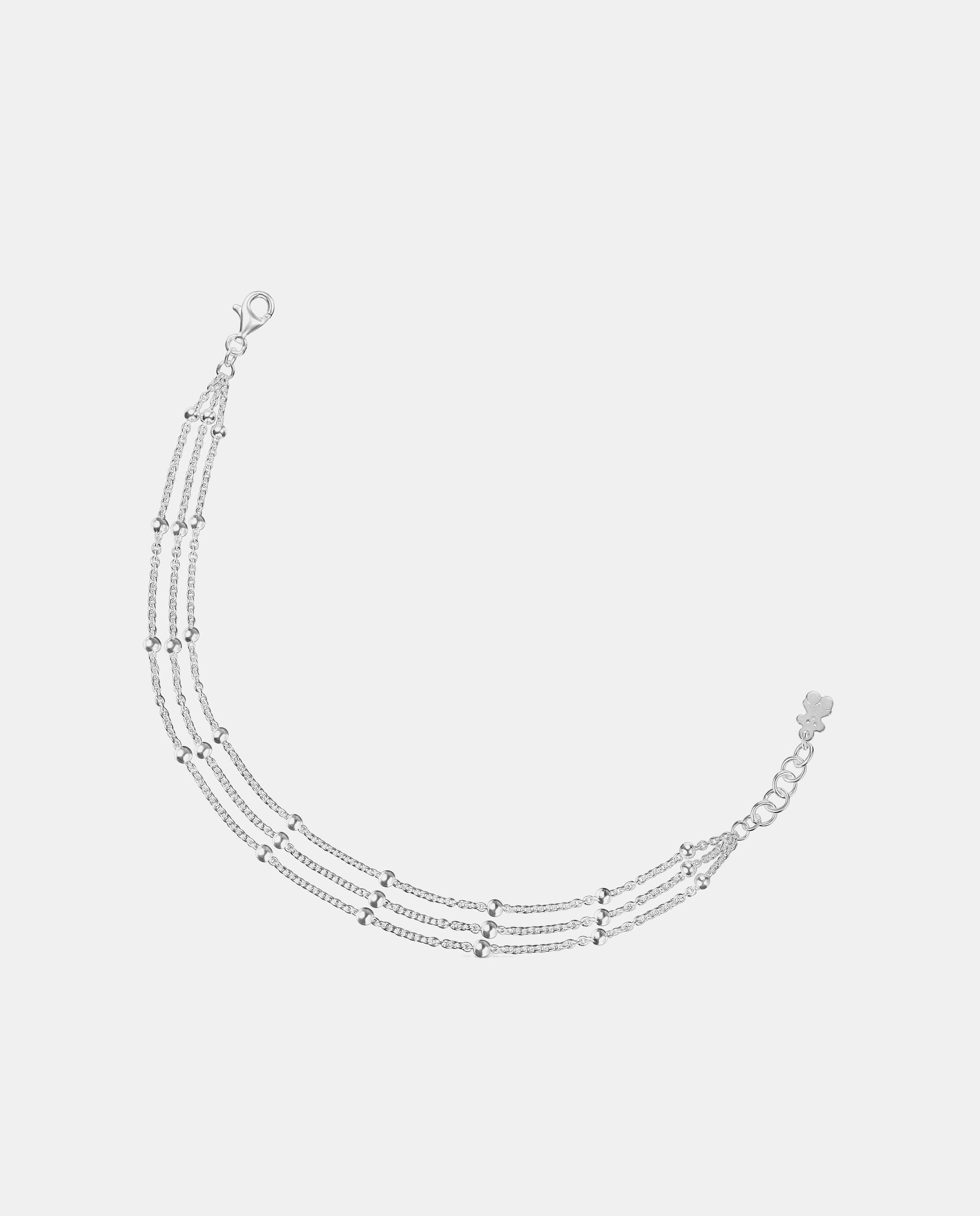 Imagen 1 de Pulsera de cadena básicos de triple en plata - Tous - Plateado Plateado