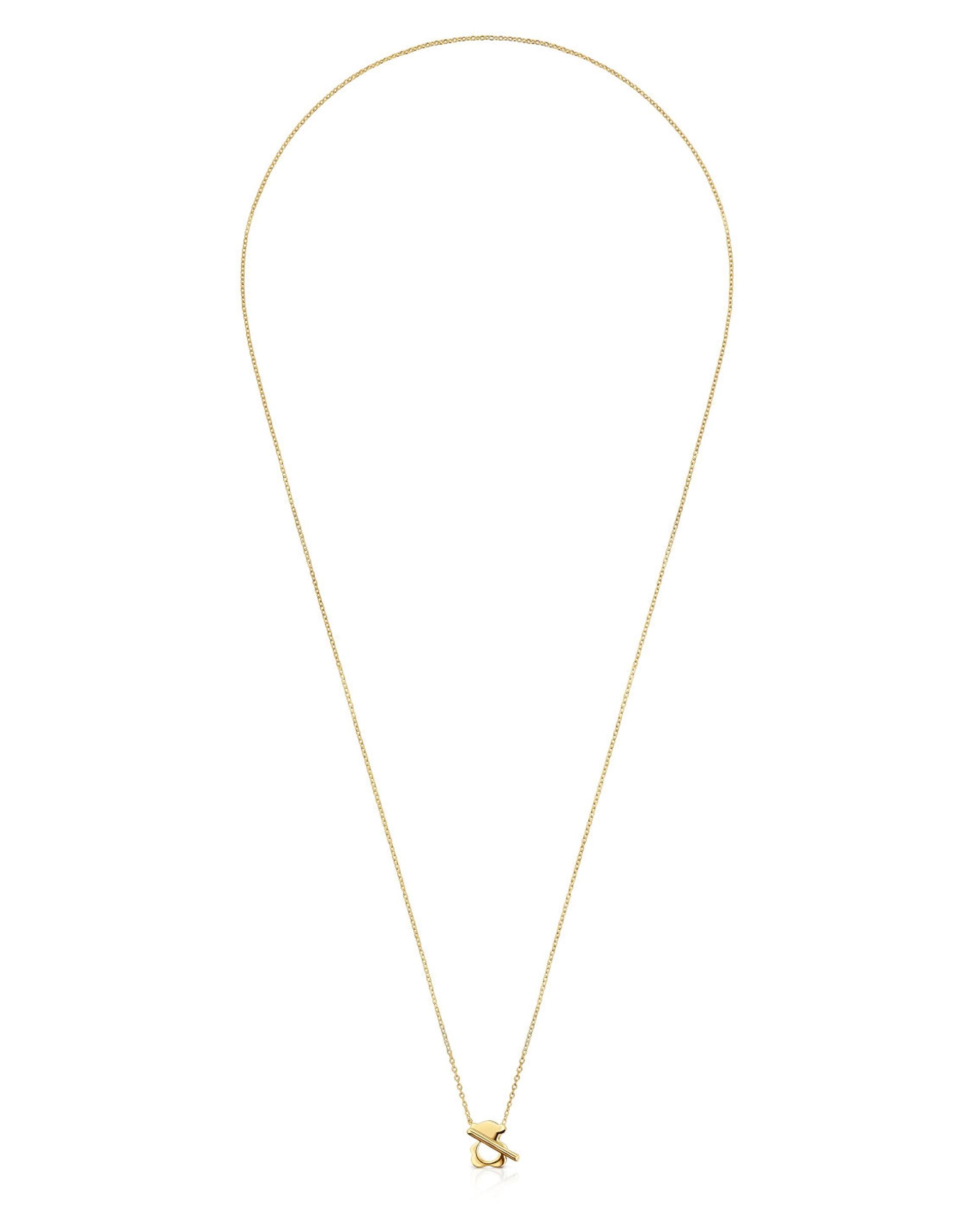 Colar Curto I-bear de Ouro e Urso Dourado-1