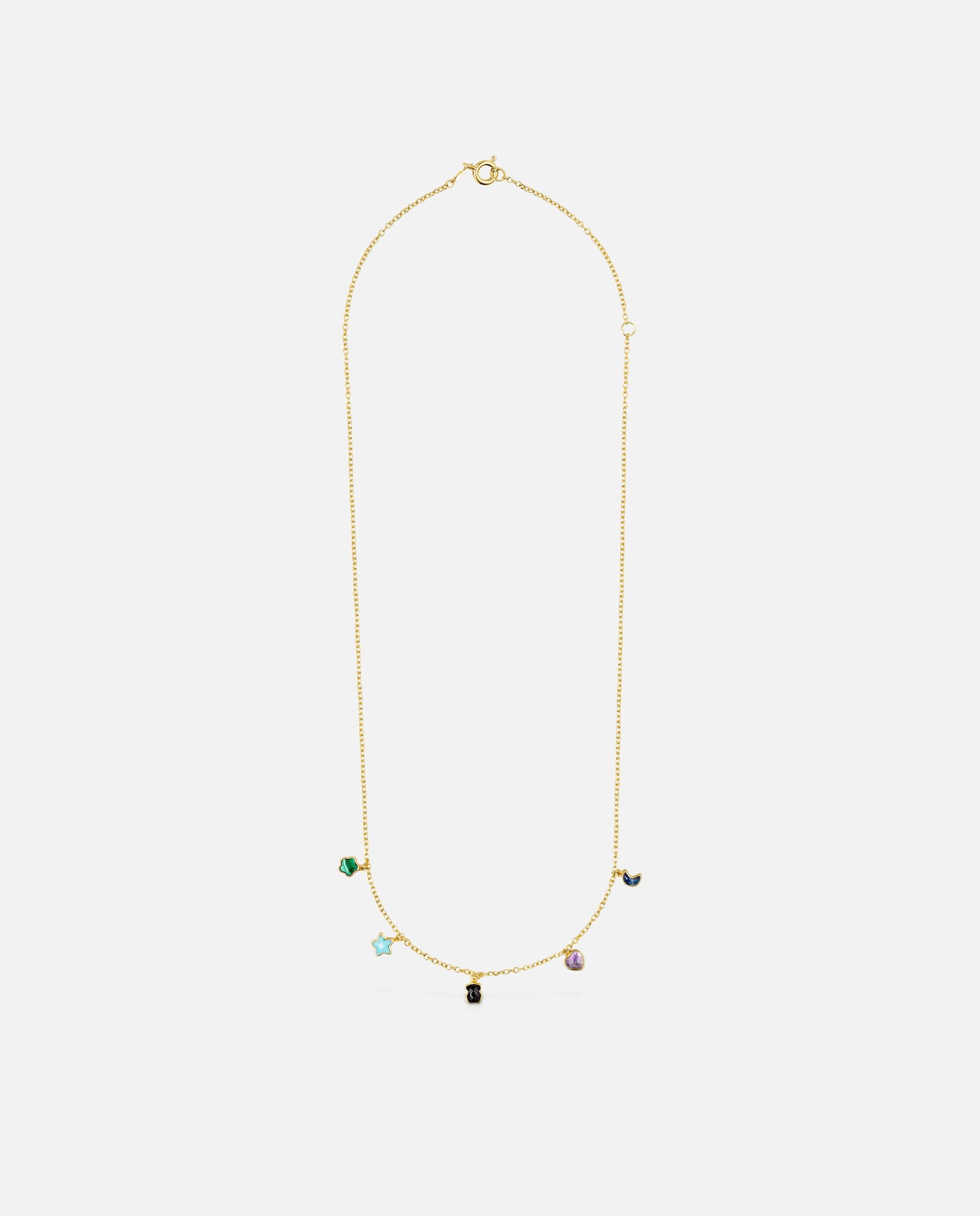 Collar bañado en oro 18 kt sobre plata glory con gemas - Tous - Multicolor Multicolor-1