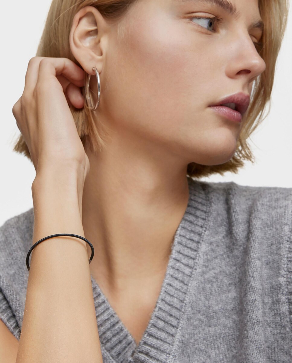 Pulsera Mesh Tube de acero IP negro 17,5 cm · Tous · El Corte Inglés