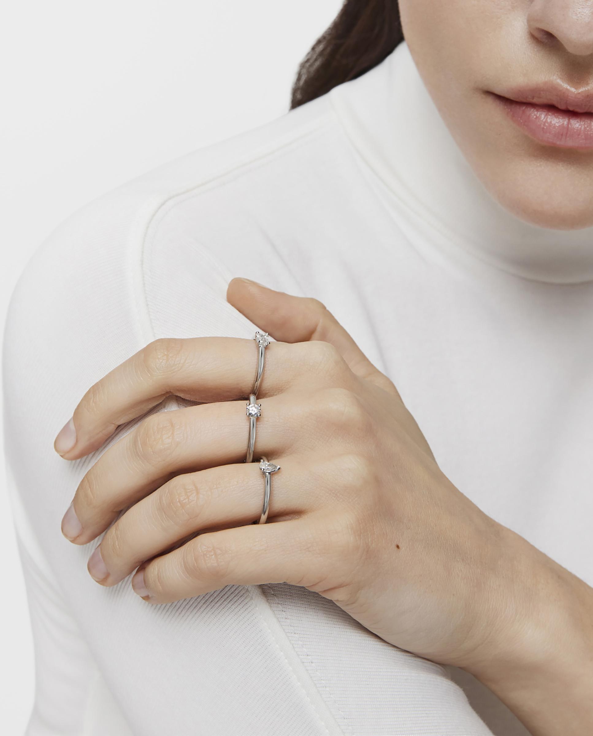 Anillo solitario les classiques lgd de platino con diamante creado en laboratorio - Tous - Blanco Blanco-5
