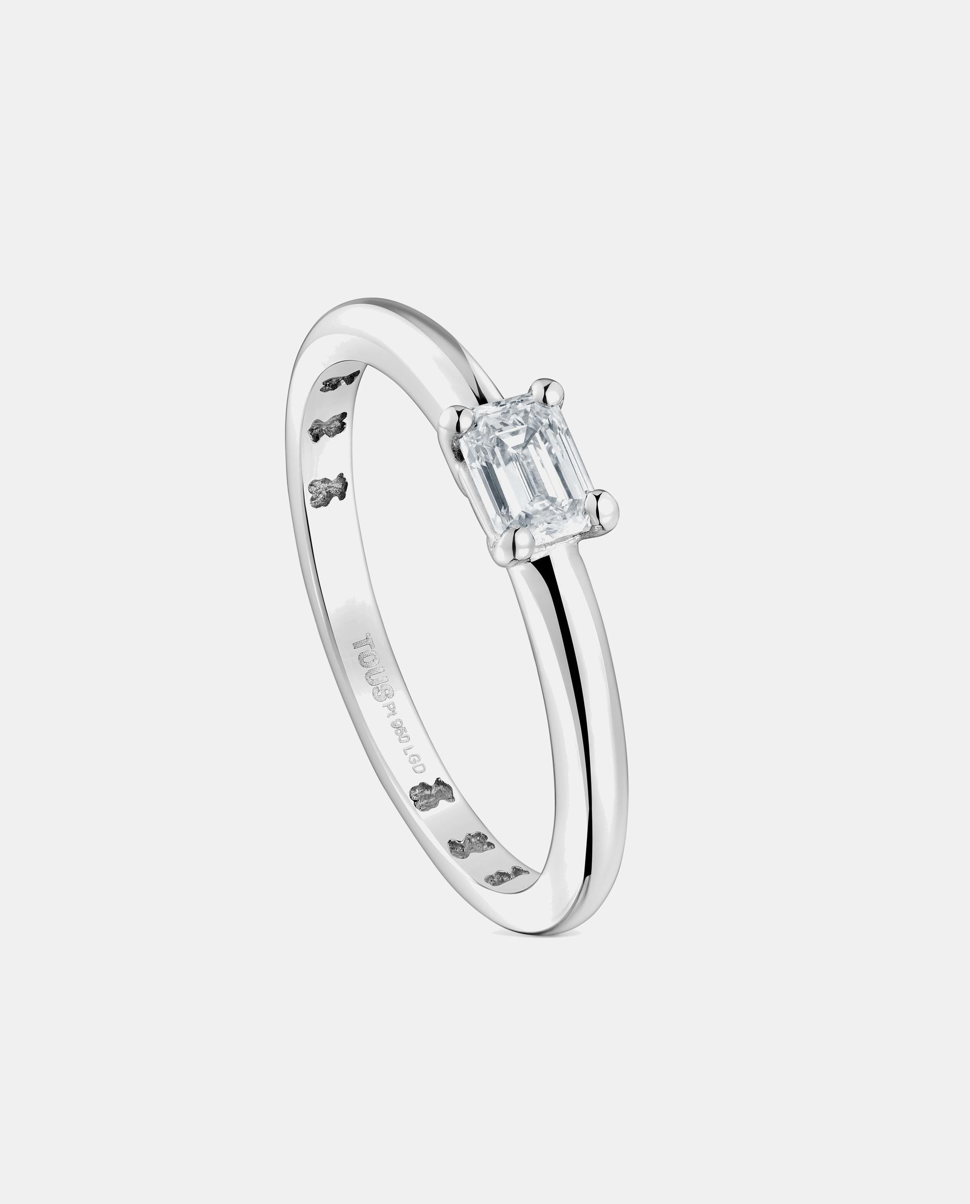 Anillo les classiques lgd de platino con diamante creado en laboratorio - Tous - Blanco Blanco-1