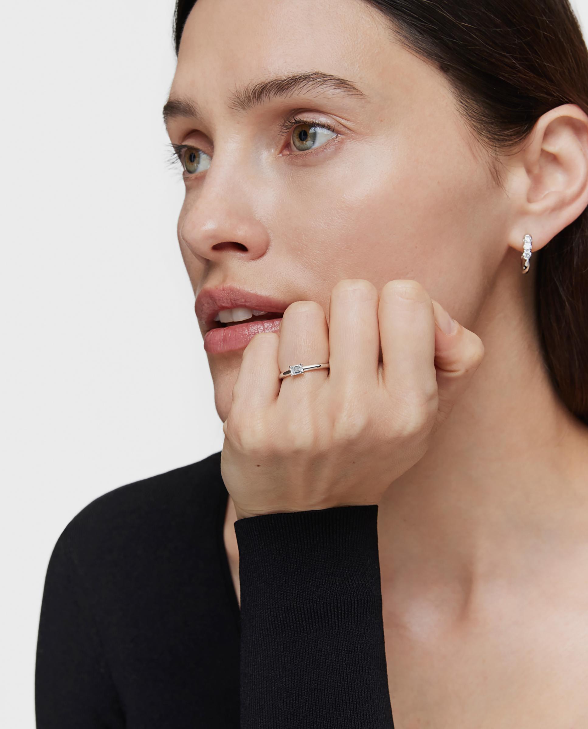 Anillo les classiques lgd de platino con diamante creado en laboratorio - Tous - Blanco Blanco-4