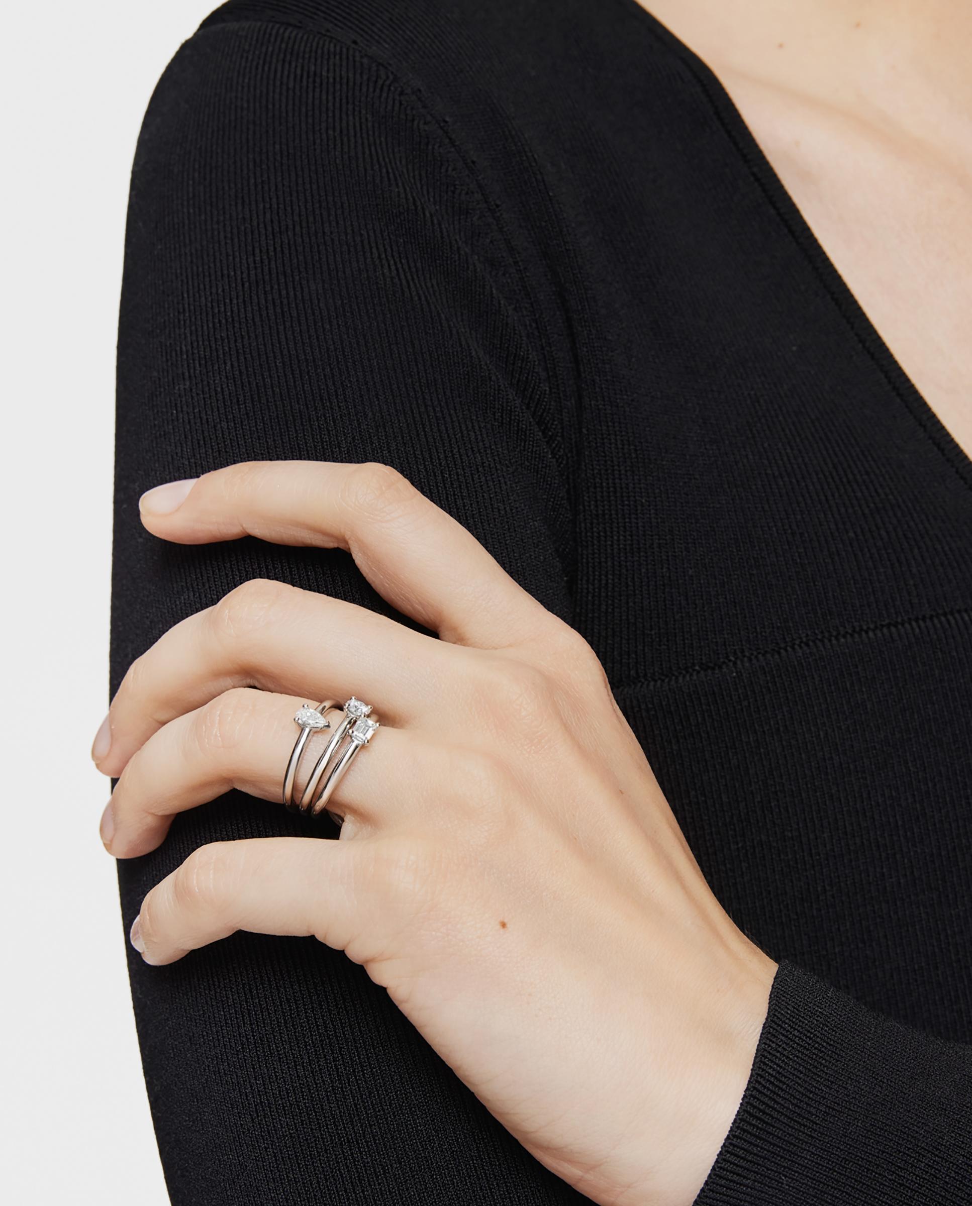 Anillo les classiques lgd de platino con diamante creado en laboratorio - Tous - Blanco Blanco-5