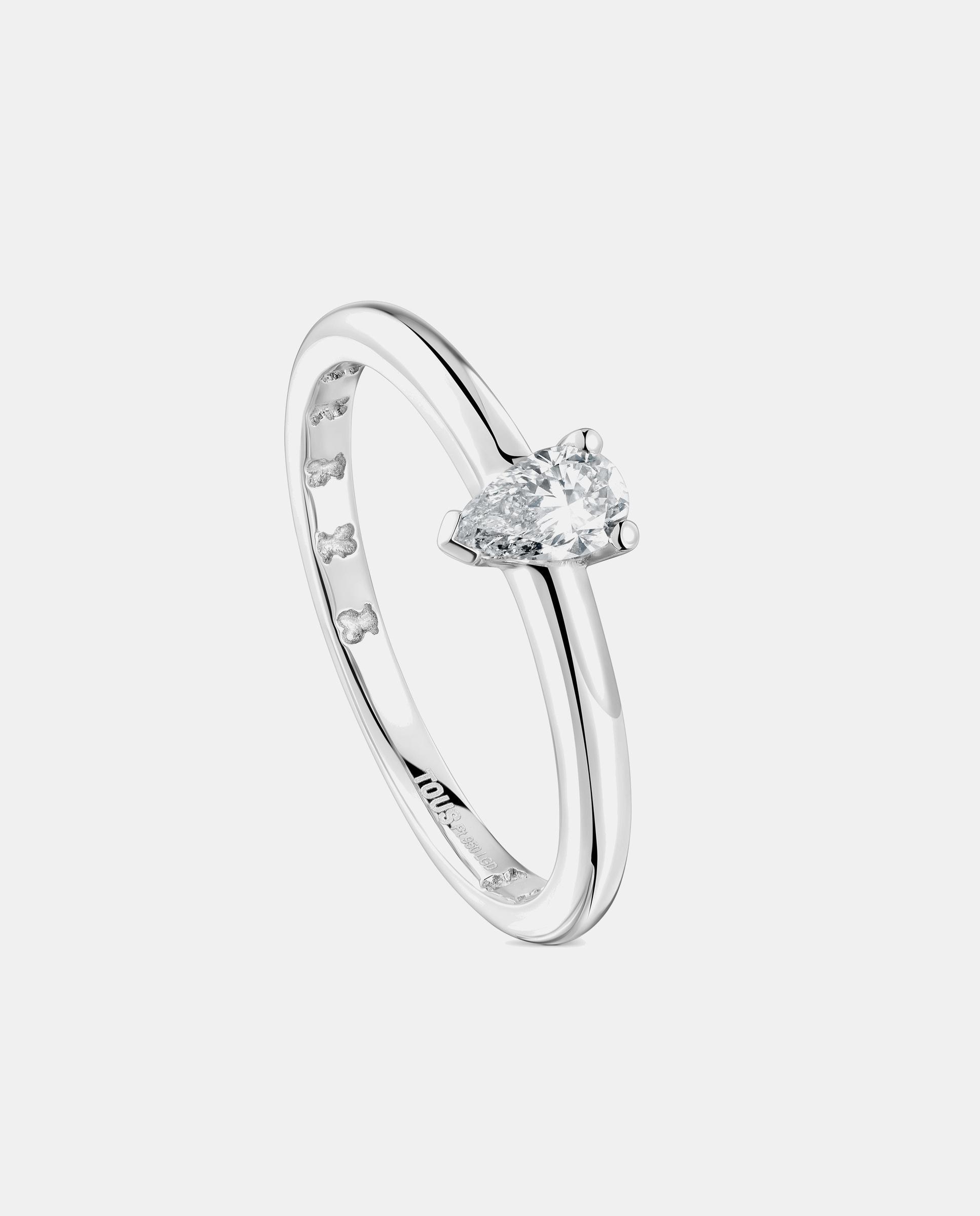 Anillo les classiques lgd de platino con diamante creado en laboratorio - Tous - Blanco Blanco-1