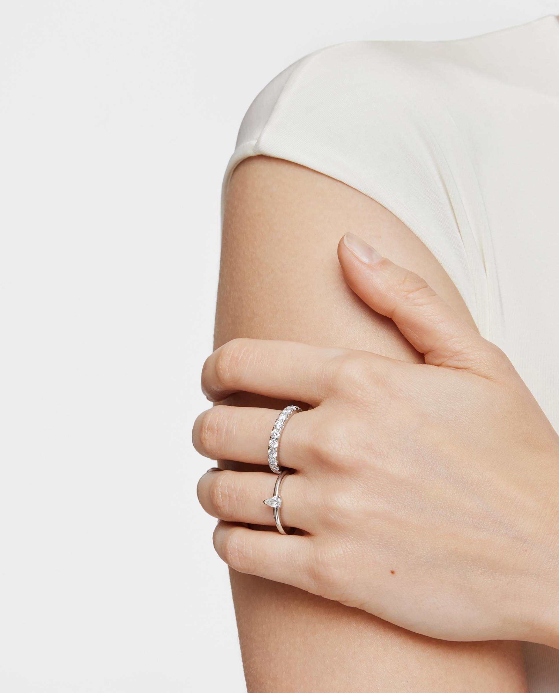 Anillo les classiques lgd de platino con diamante creado en laboratorio - Tous - Blanco Blanco-5
