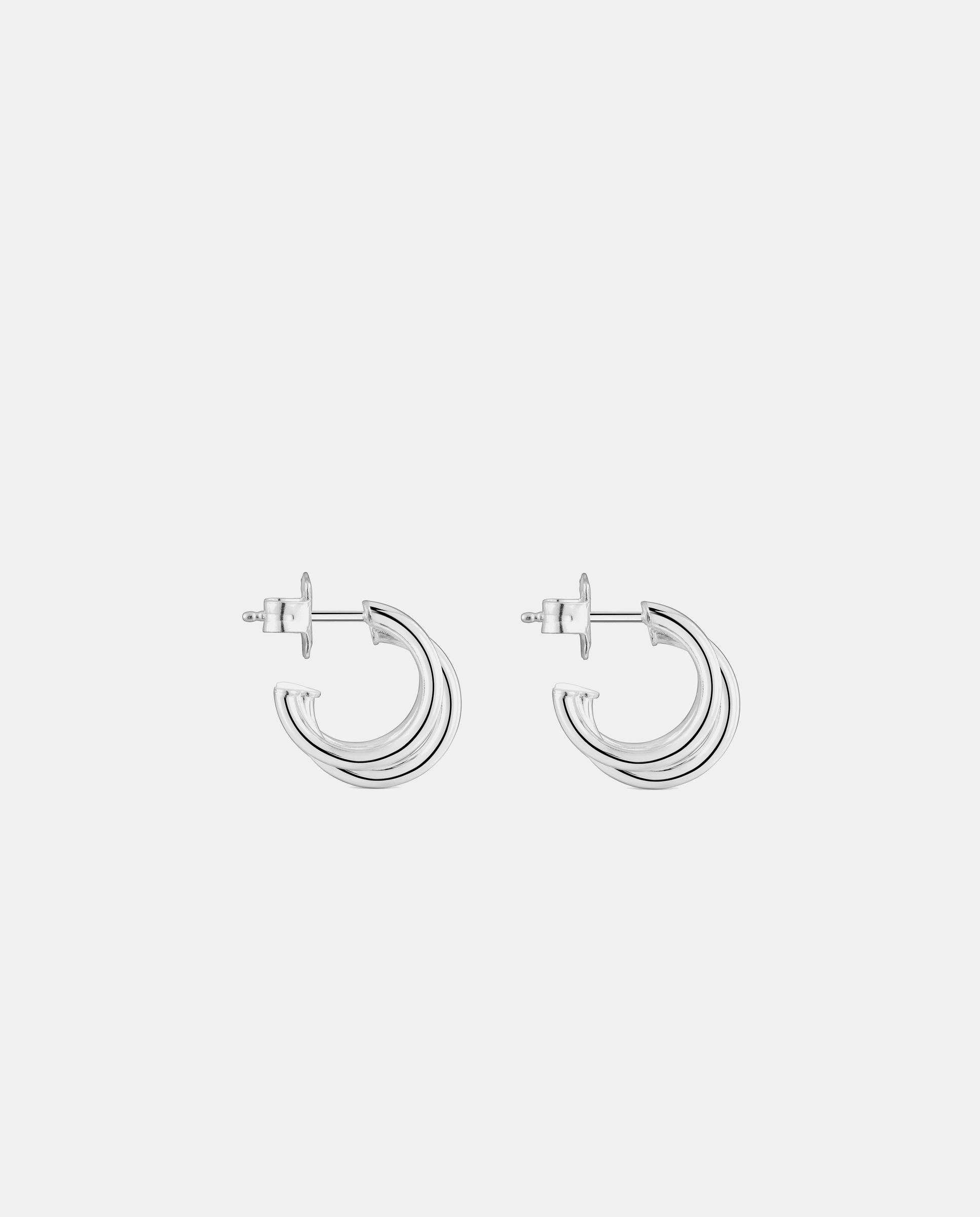 Pendientes de aro basics triple aro cortos de plata - Tous - Plateado Plateado-2