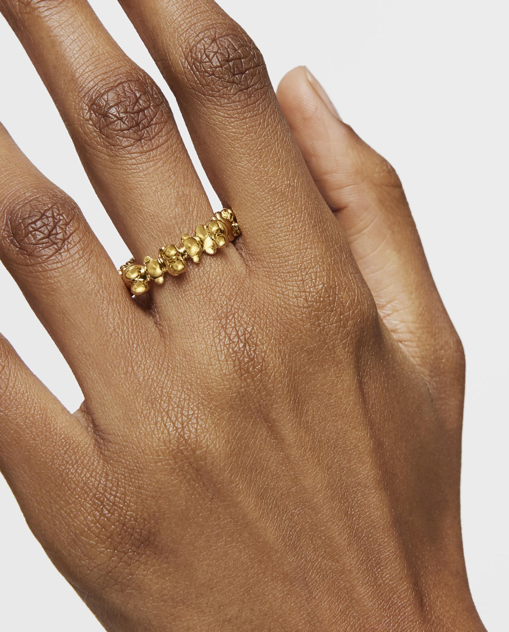 Anillo Bold Bear mediano bañado de oro 18 kt sobre plata con oso - Tous - Dorado Dorado-5