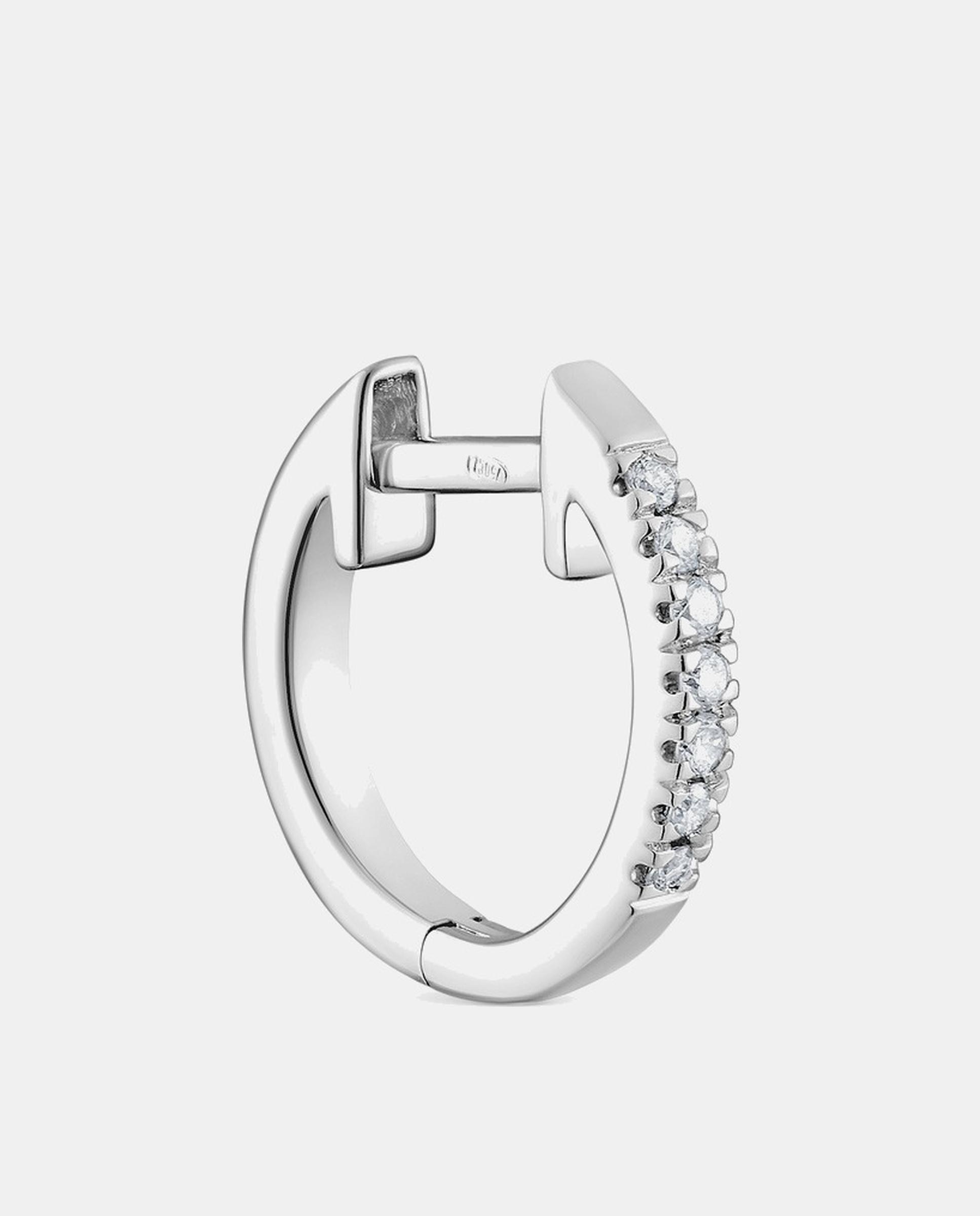 Pendiente de aro les classiques con diamantes - Tous - Blanco Blanco-1