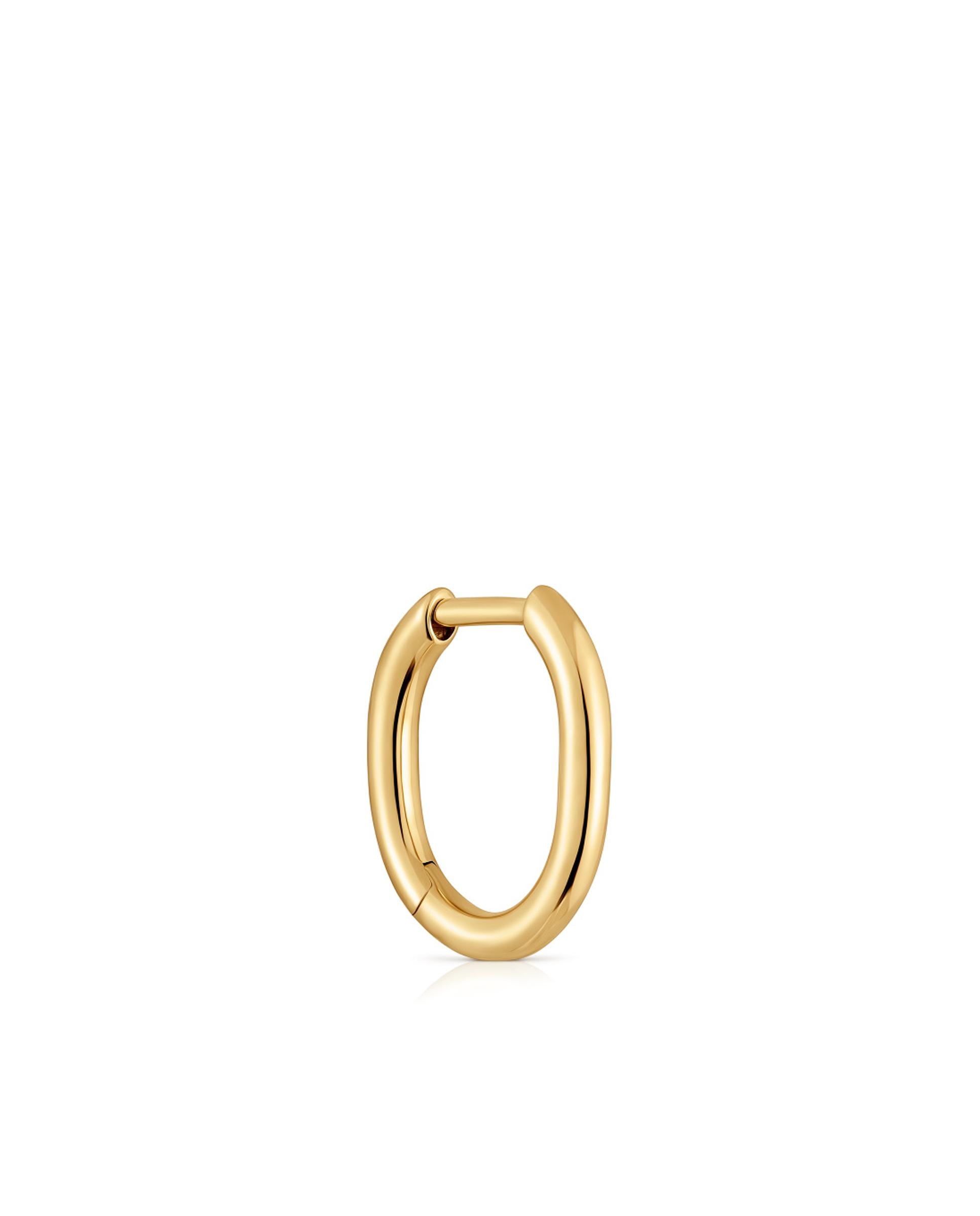 Piercing New Silueta Solto de Argola Banhado em Ouro 18 Kt Sobre Prata Dourado-1