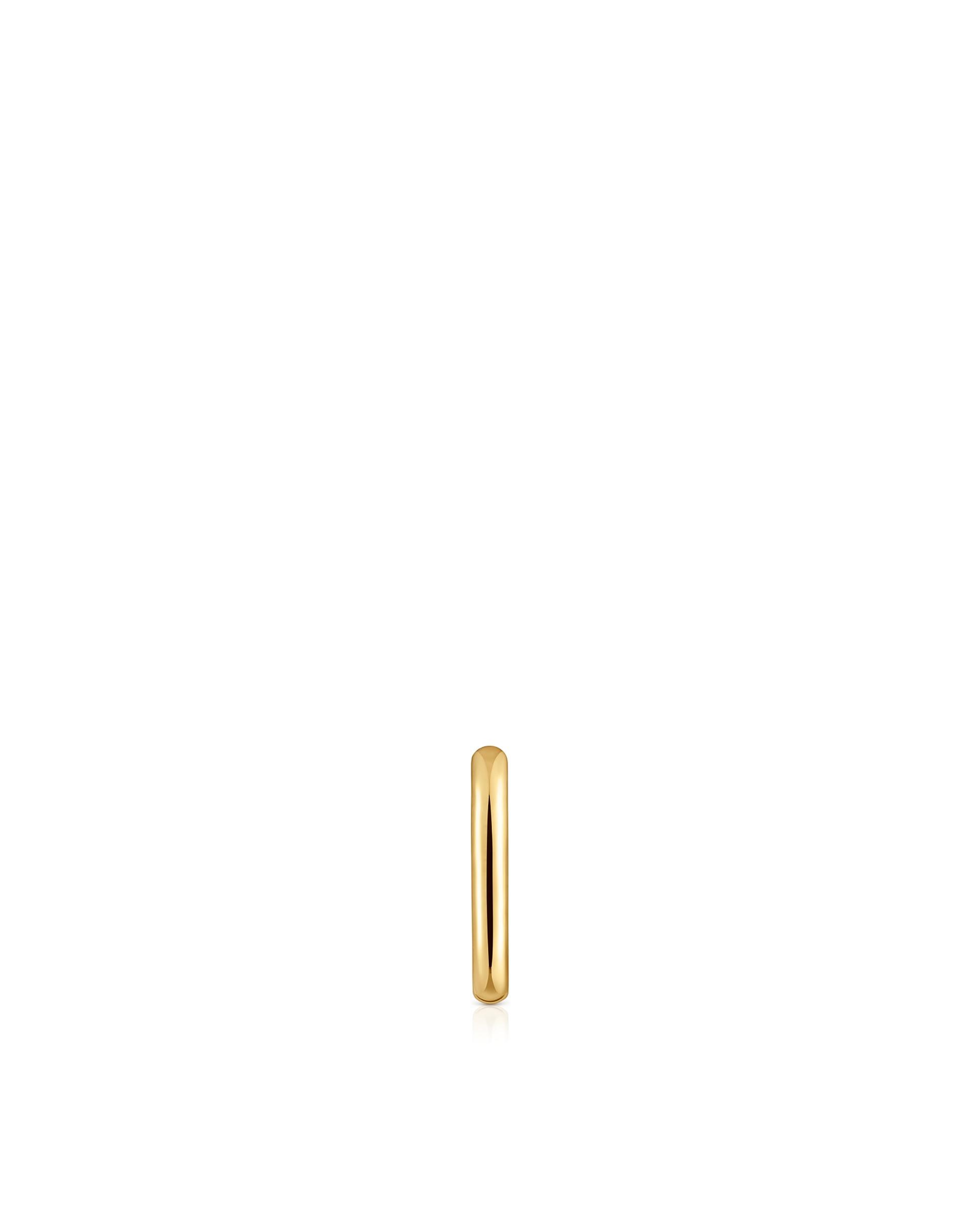 Piercing New Silueta Solto de Argola Banhado em Ouro 18 Kt Sobre Prata Dourado-2