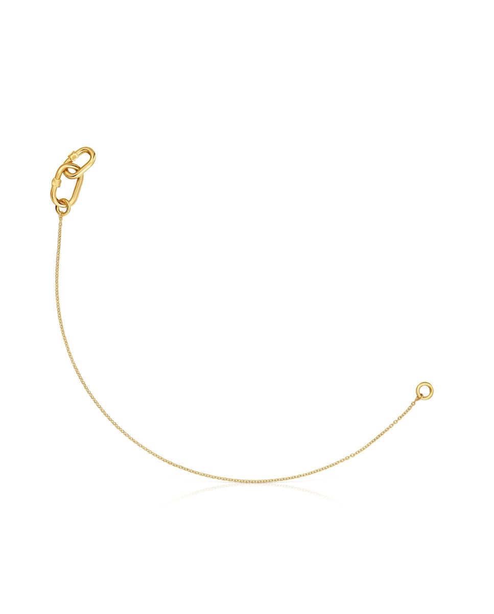 Pulsera Hold Oval cadena de oro doble Oro-1