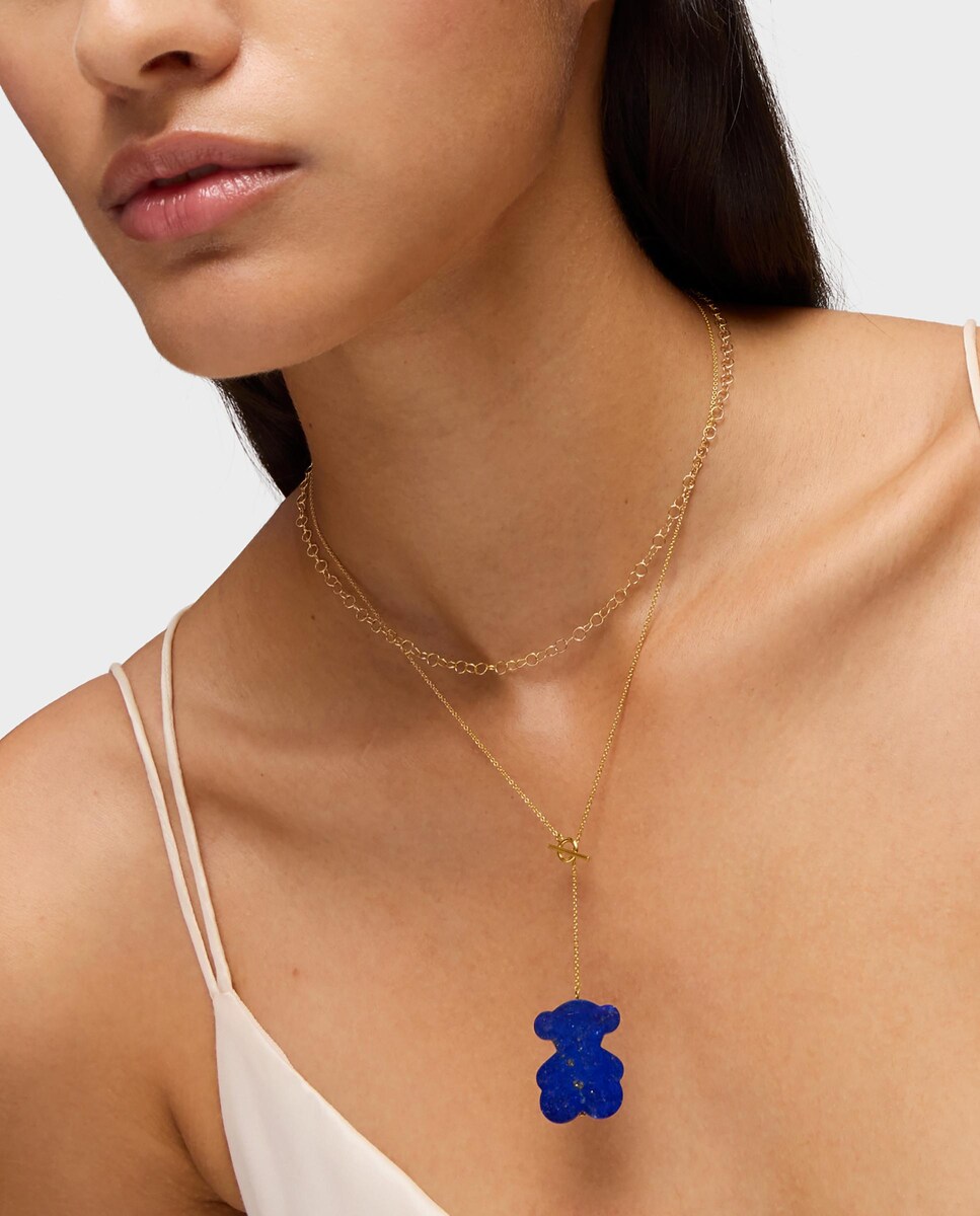 Collar TOUS 1950 corto oso de oro y lapislázuli · Tous · El Corte