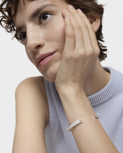 Imagen 0 de Pulsera esclava TOUS 1950 de plata con oso